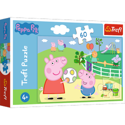 Trefl 17356 Puzzle 60 Świnka Peppa Zabawy w gronie