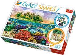 Trefl Puzzle Crazy Shapes Tropikalna wyspa 600 elementów