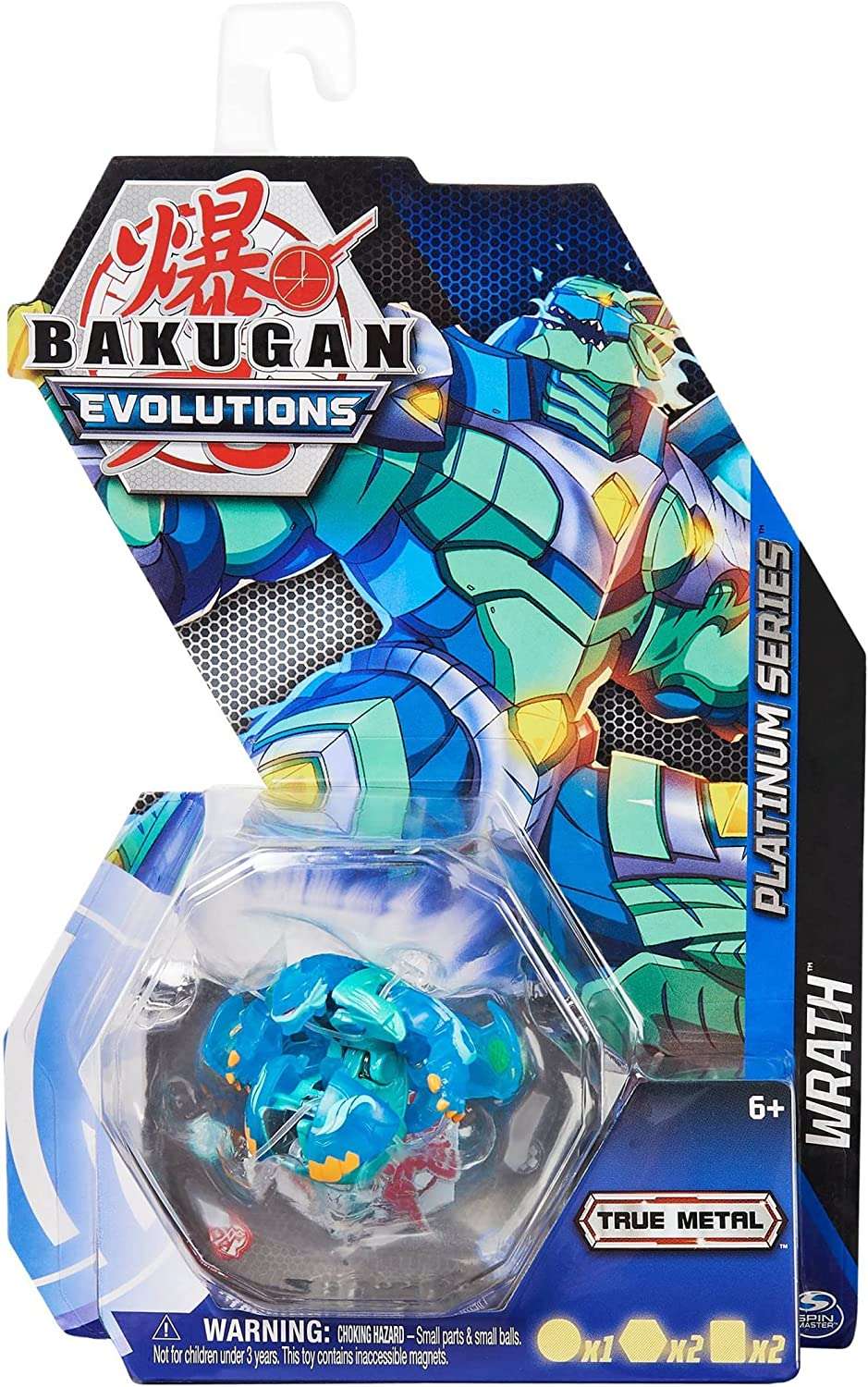 Bakugan Evolutions Figurka Bitewna True Metal Platinum Wrath I Karty