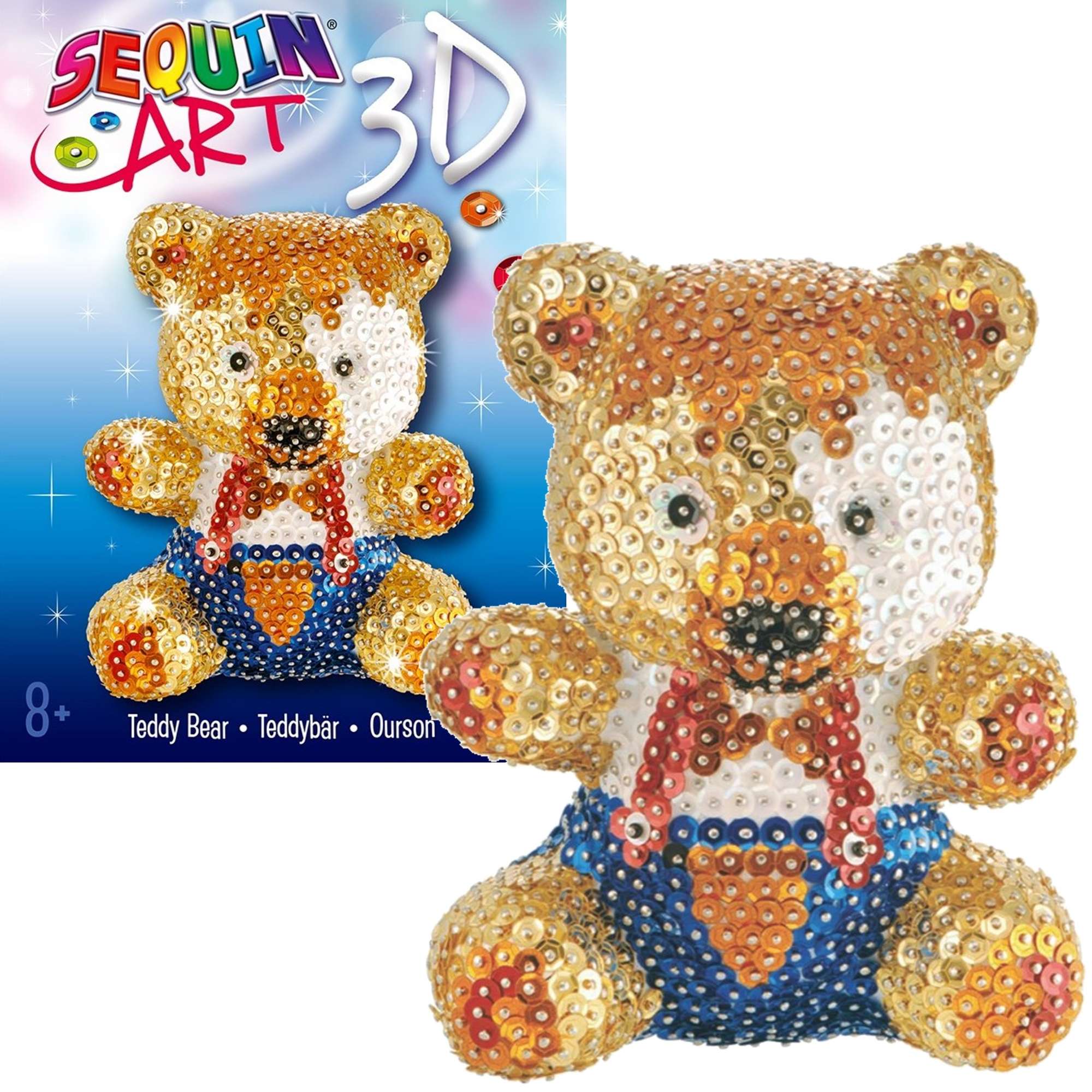 Cekinowa Figurka Mi D Teddy Bear Zestaw Kreatywny Humbi Pl