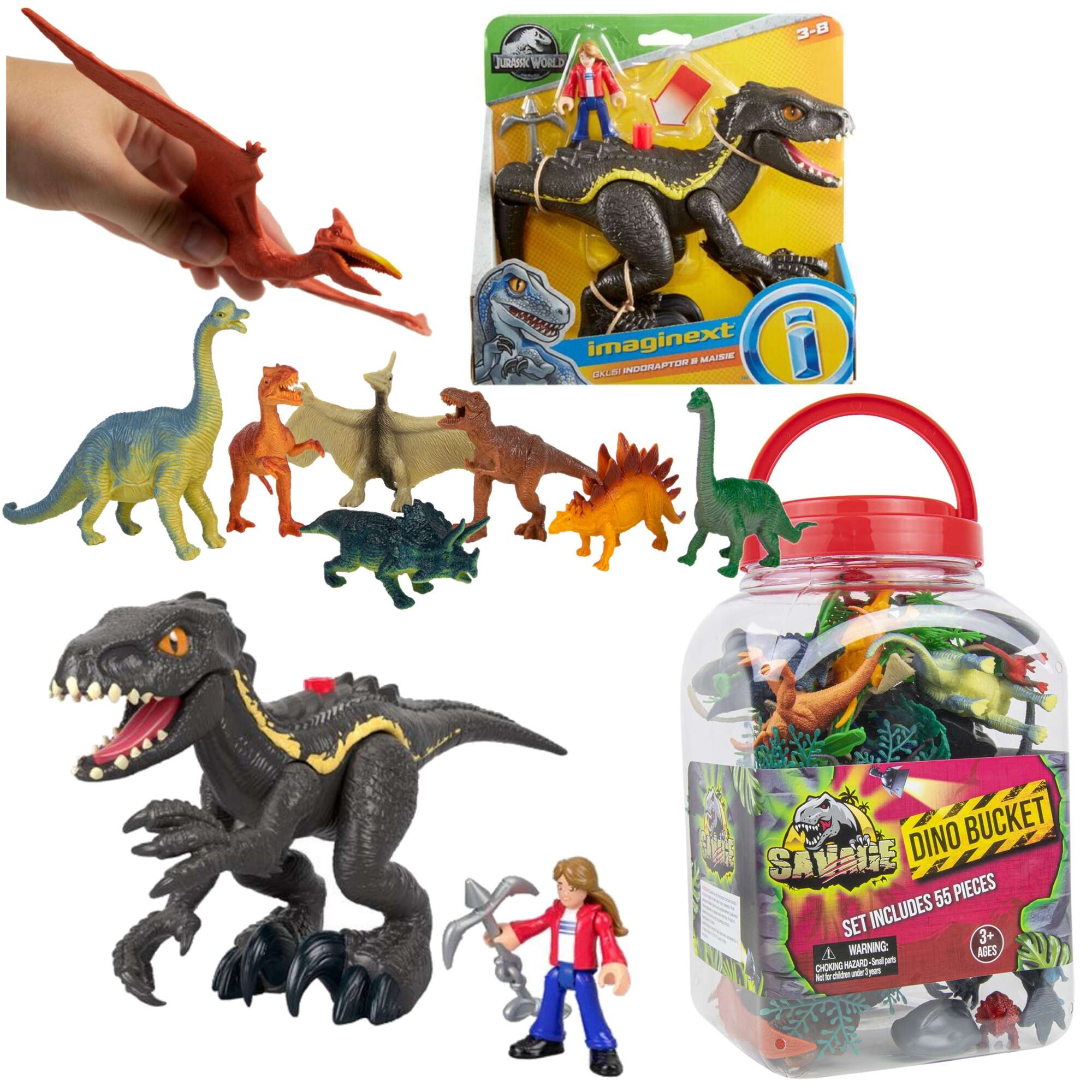 Mega Zestaw Dinazaur W Element W Figurki Jurassic World