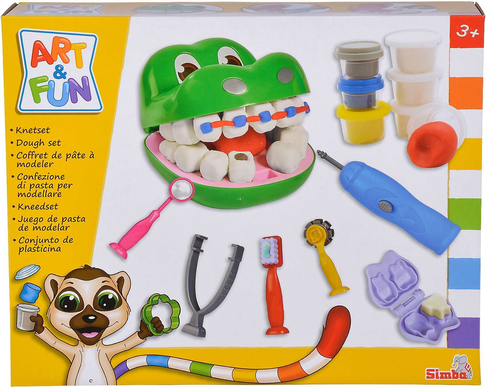 Play Doh Ciastolina Zestaw 2w1 Mały Dentysta Krokodyl i Farma