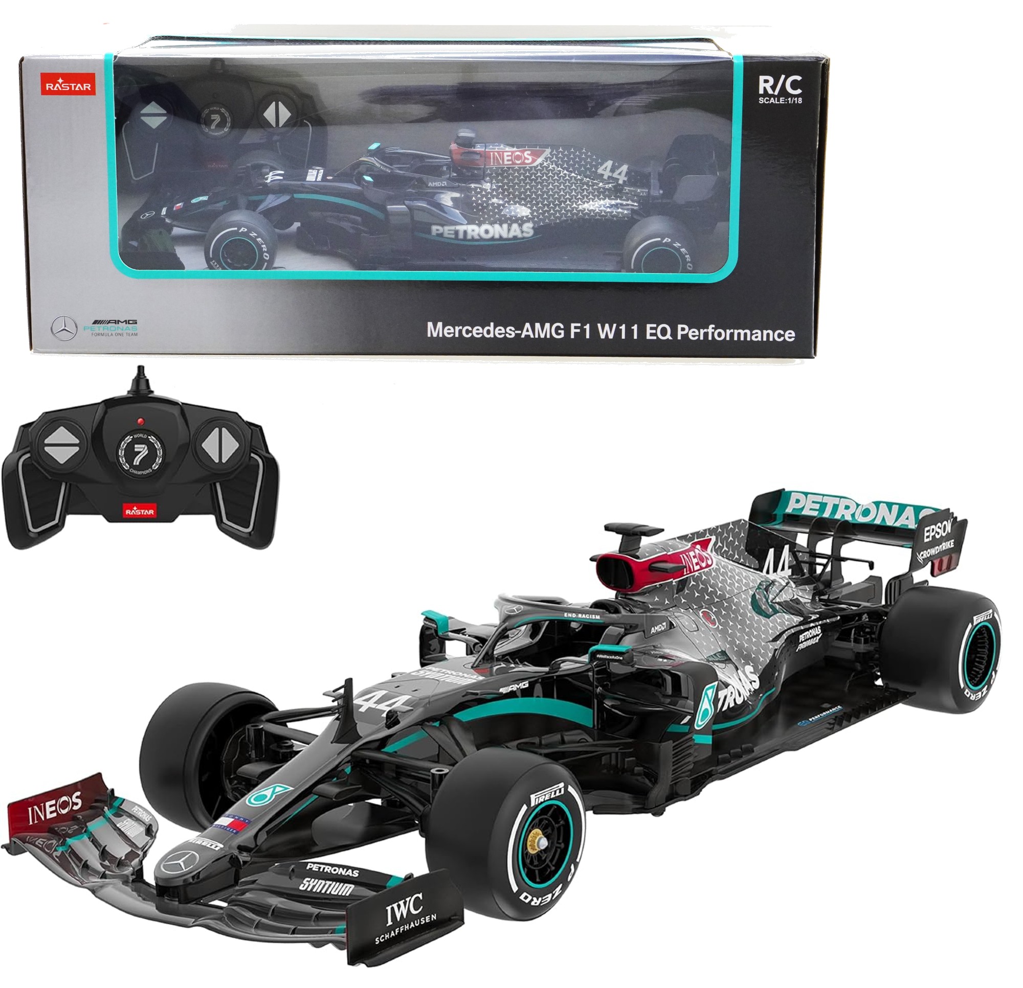 Zdalnie sterowane wycigwka Mercedes AMG F1 W1 EQ Performance RC pojazd