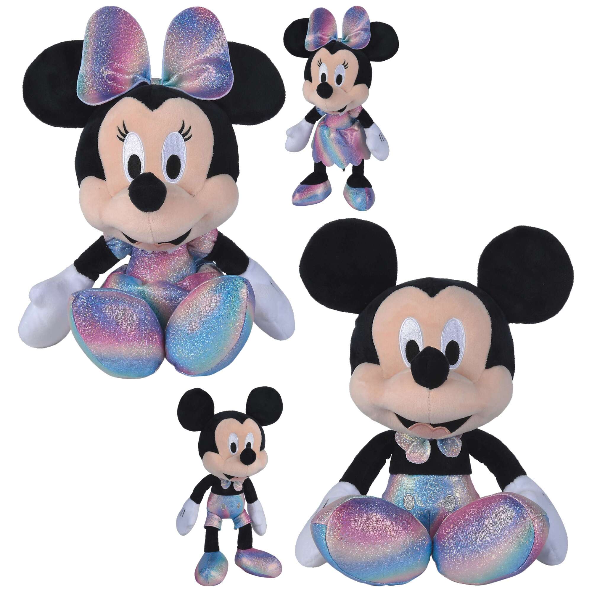 Disney 100 Maskotki Myszka Mickey & Myszka Minnie Party Mikke przytulanki kolorowe pluszaki 35 cm