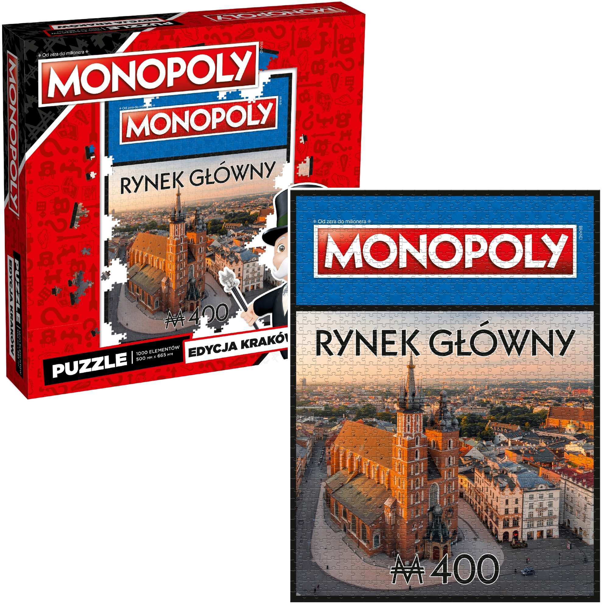 Puzzle Monopoly Krakw Rynek Gwny 1000 elementw Winning Moves