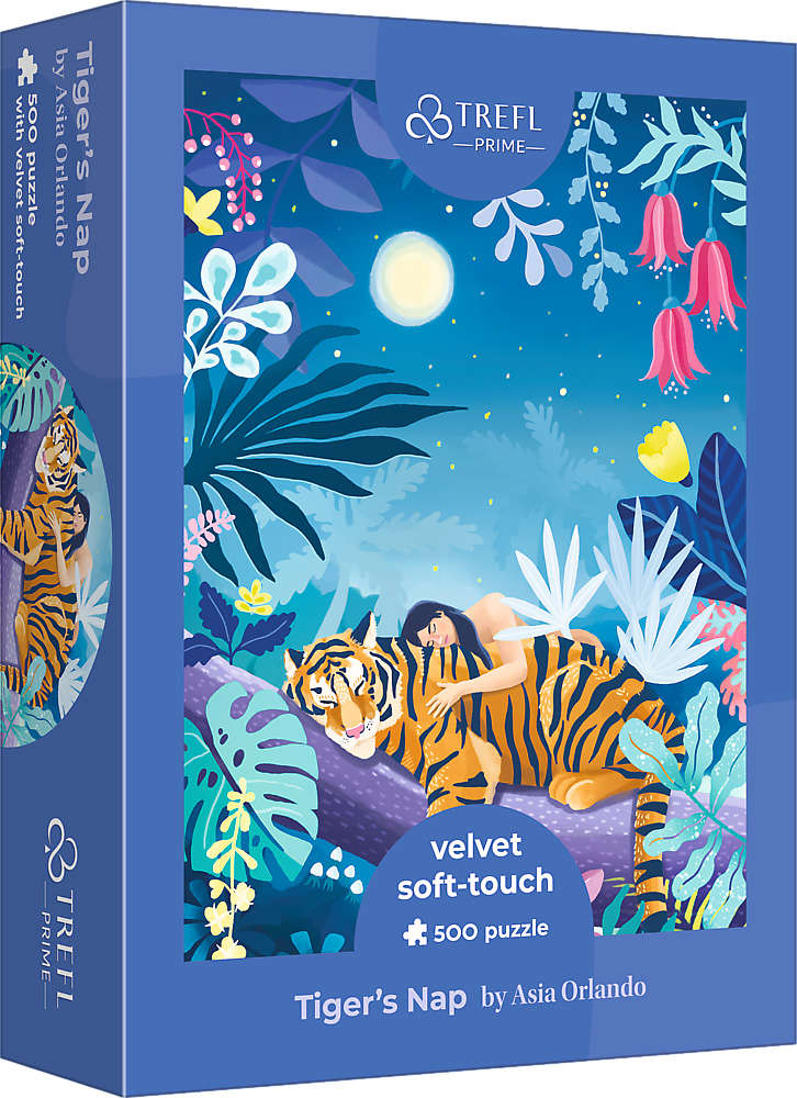 Puzzle 500 elementw Velvet Soft Touch Tiger's Nap UFT