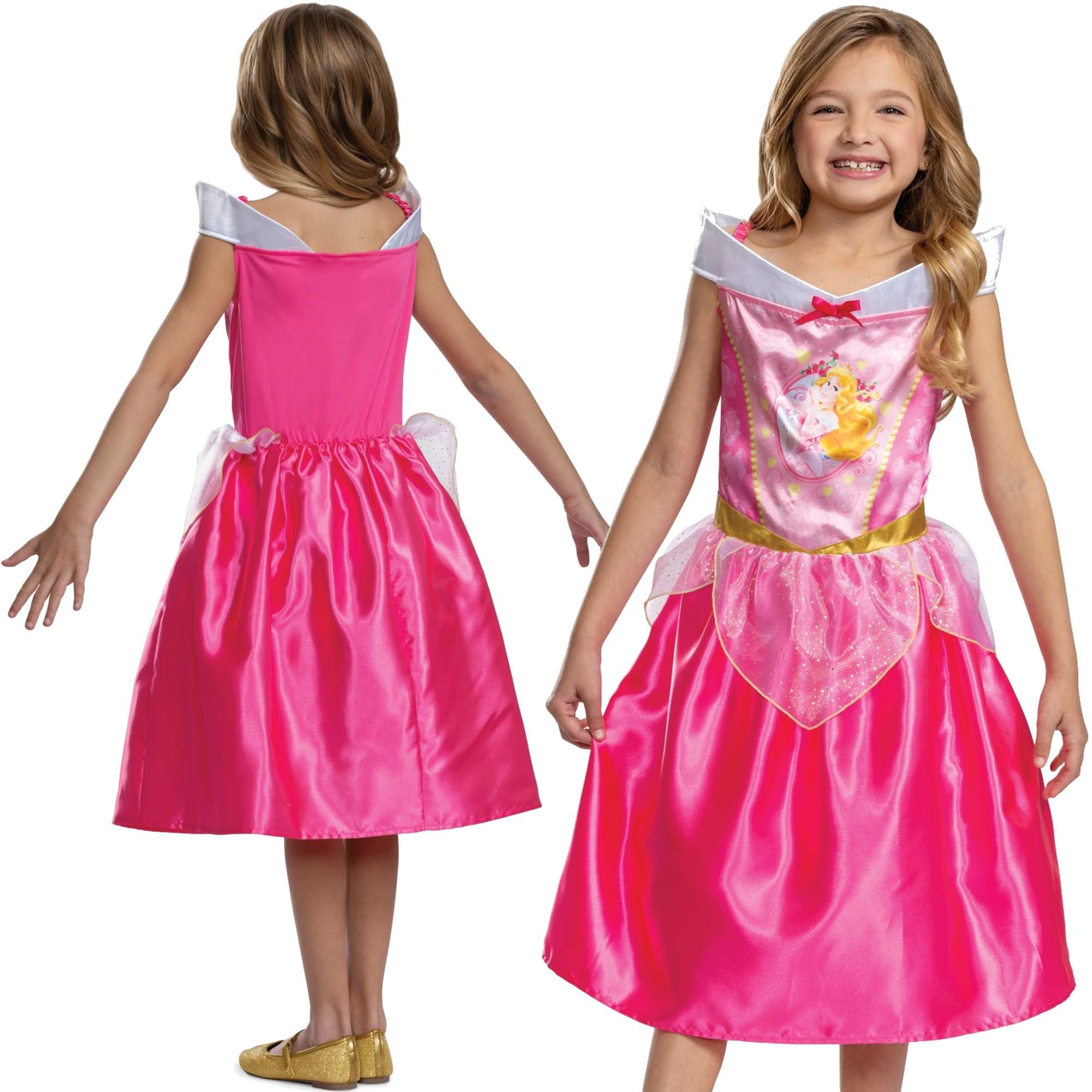 Strj karnawaowy Disney dla dziewczynki pica krlewna Aurora kostium przebranie 98-110 cm
