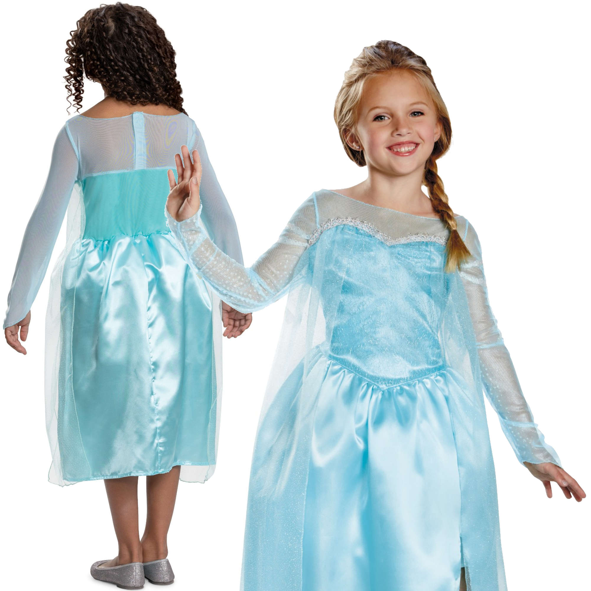 Strj karnawaowy Disney Kraina Lodu Elsa Frozen ksiniczka 125-135 cm (7-8 lata)