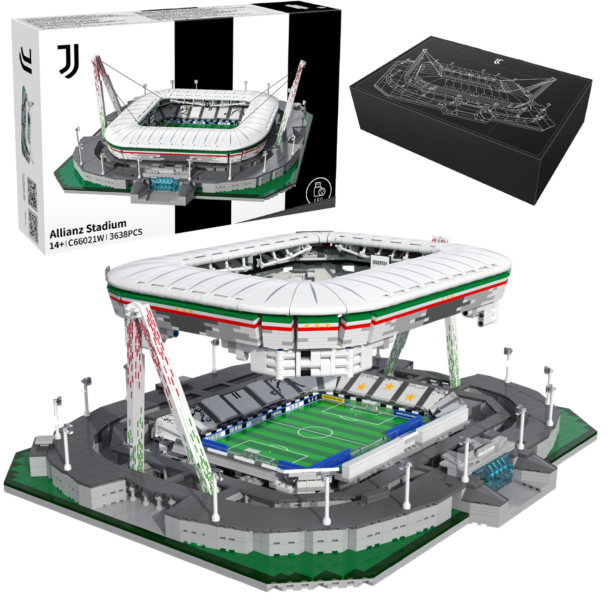 Klocki konstrukcyjne CaDA Allianz Stadium 3638 elementw C66021W