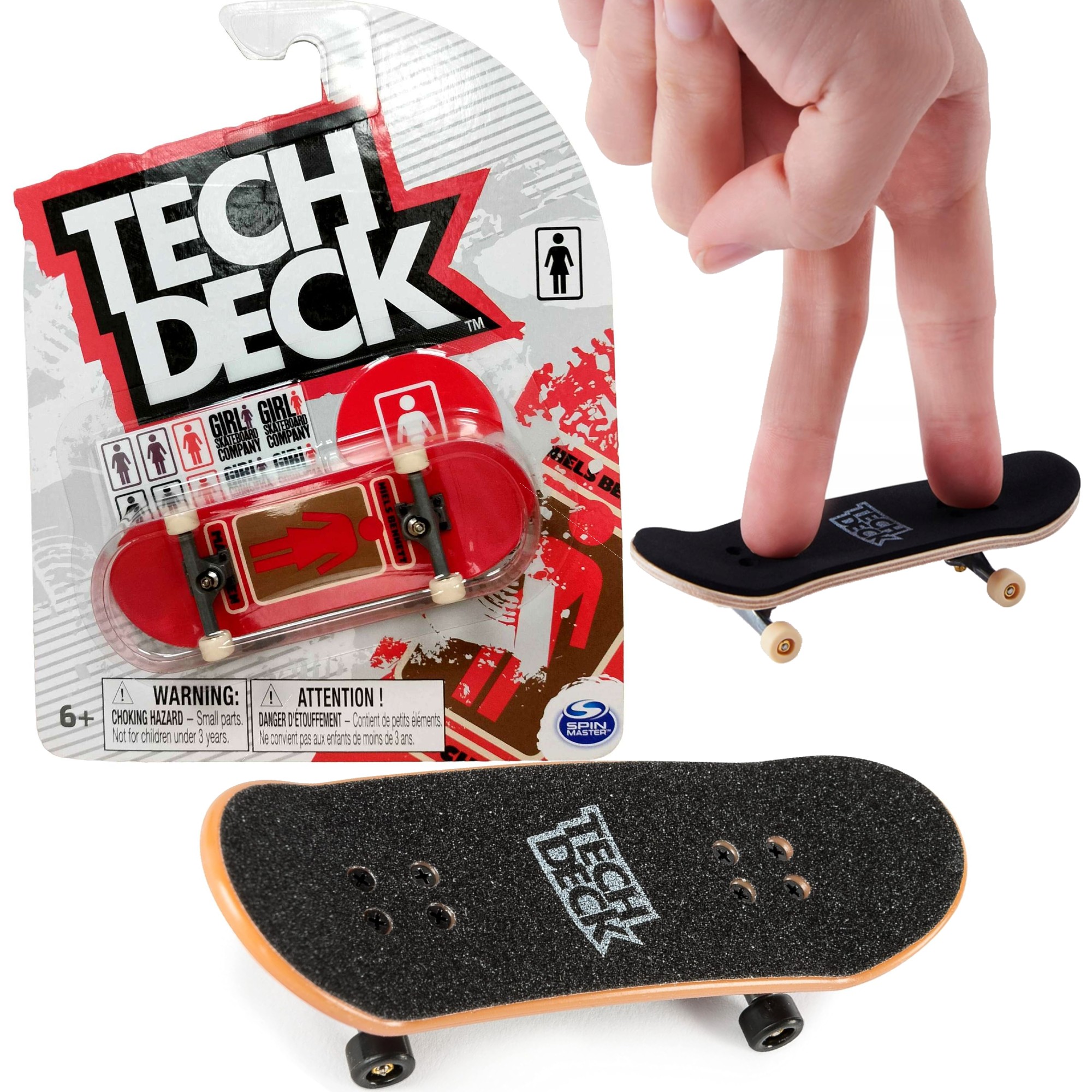 Fingerboard deskorolka Girl + naklejki Tech Deck