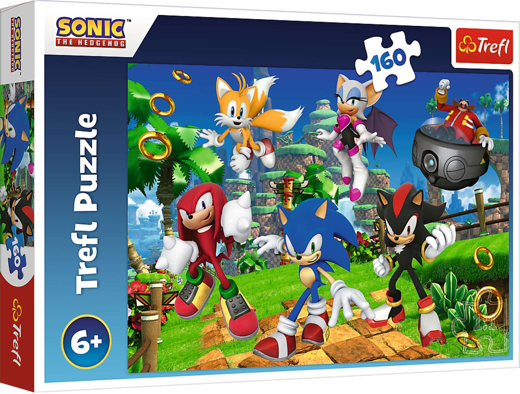 Trefl Puzzle 160 elementw Sonic i przyjaciele kolorowa Ukadanka dla Najmodszych