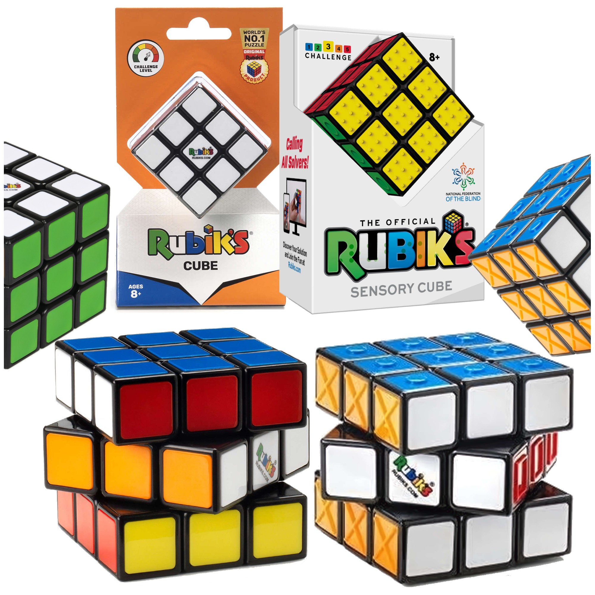 Oryginalne Kostki Rubika Cube 3x3 Rubik's oraz Sensory Cube