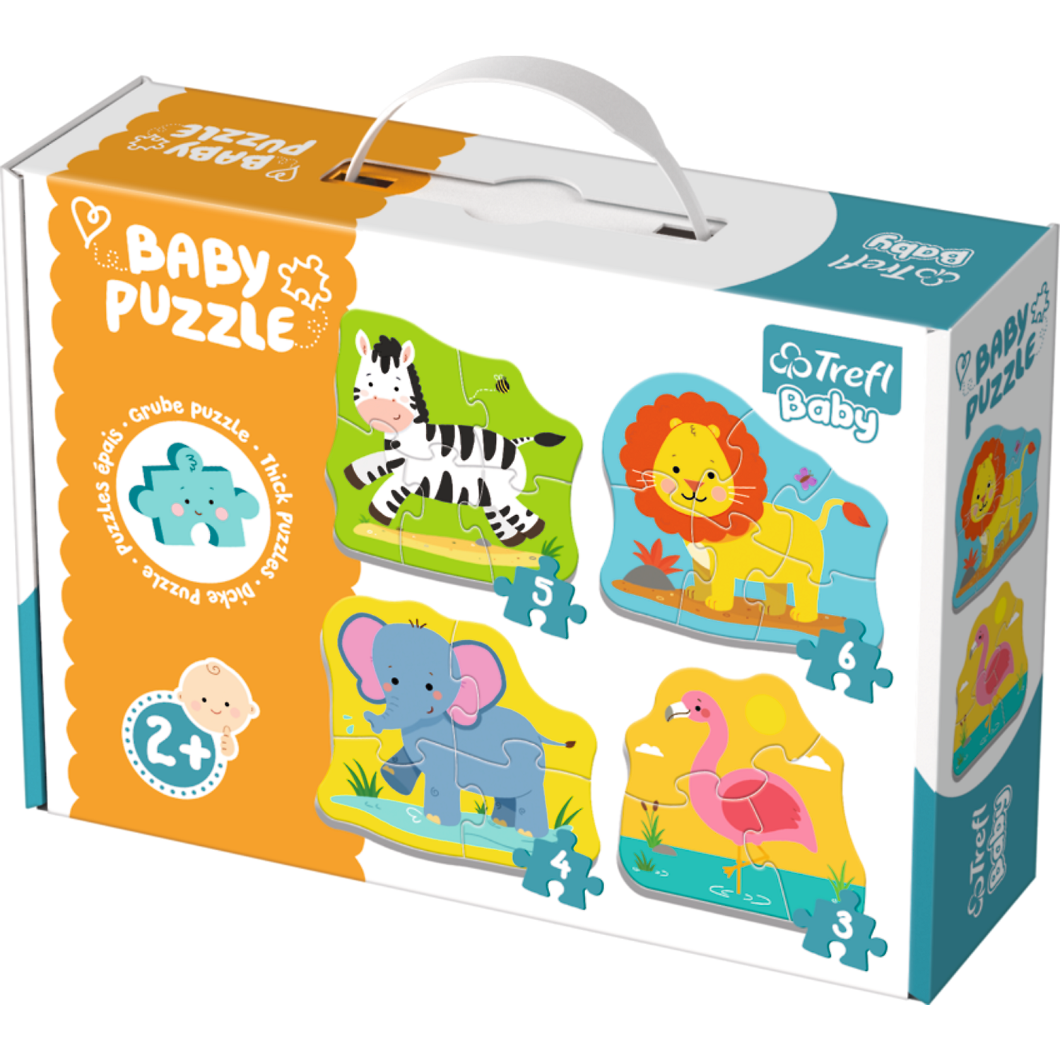 Trefl Baby Classic Grube Puzzle Zwierztka Safari