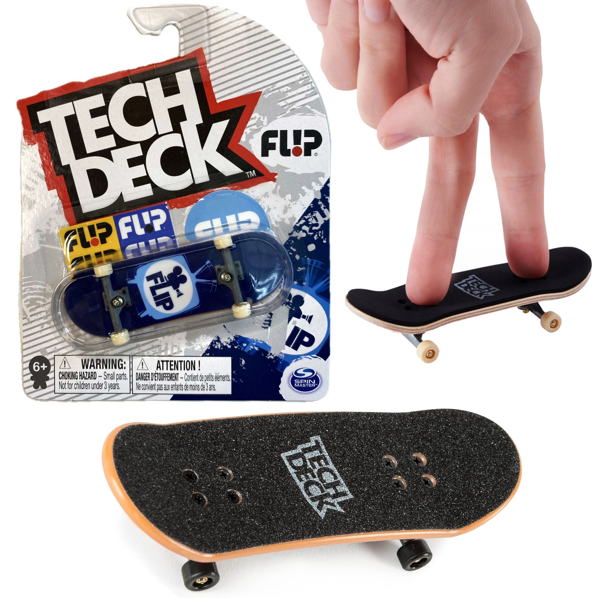 Tech Deck deskorolka fingerboard Flip Telewizor + naklejki