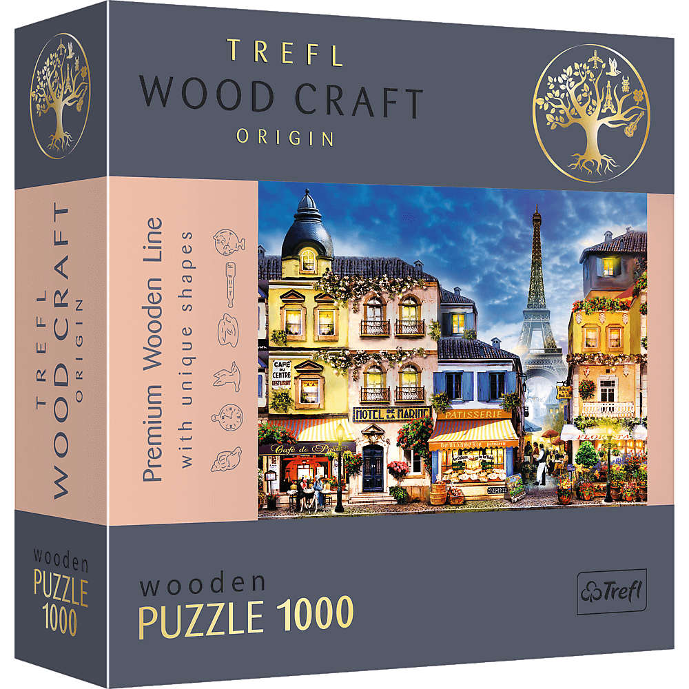 Trefl Puzzle drewniane Francuska uliczka 1000 elementw