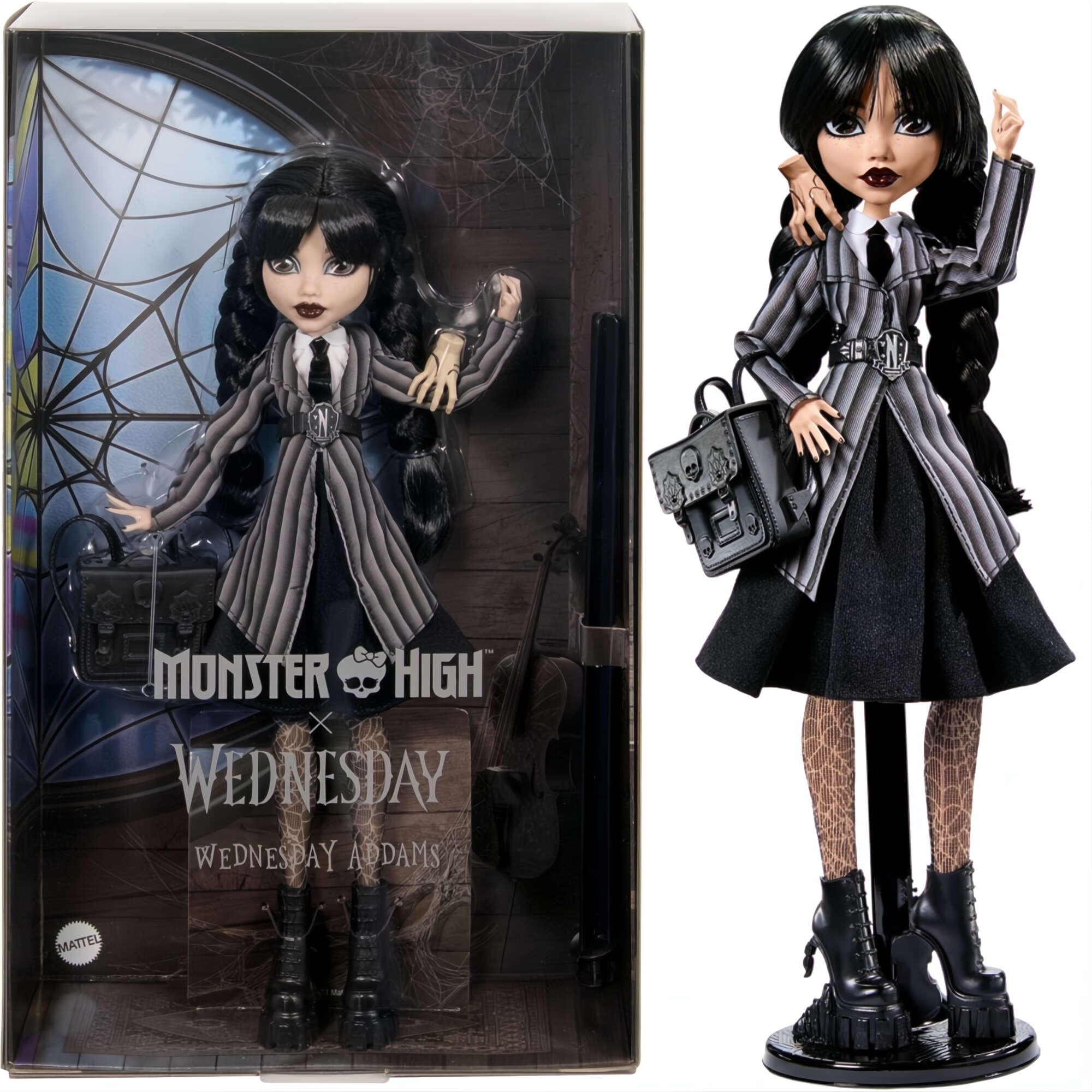 Monster High Kolekcjonerska Lalka Wednesday Addams + akcesoria