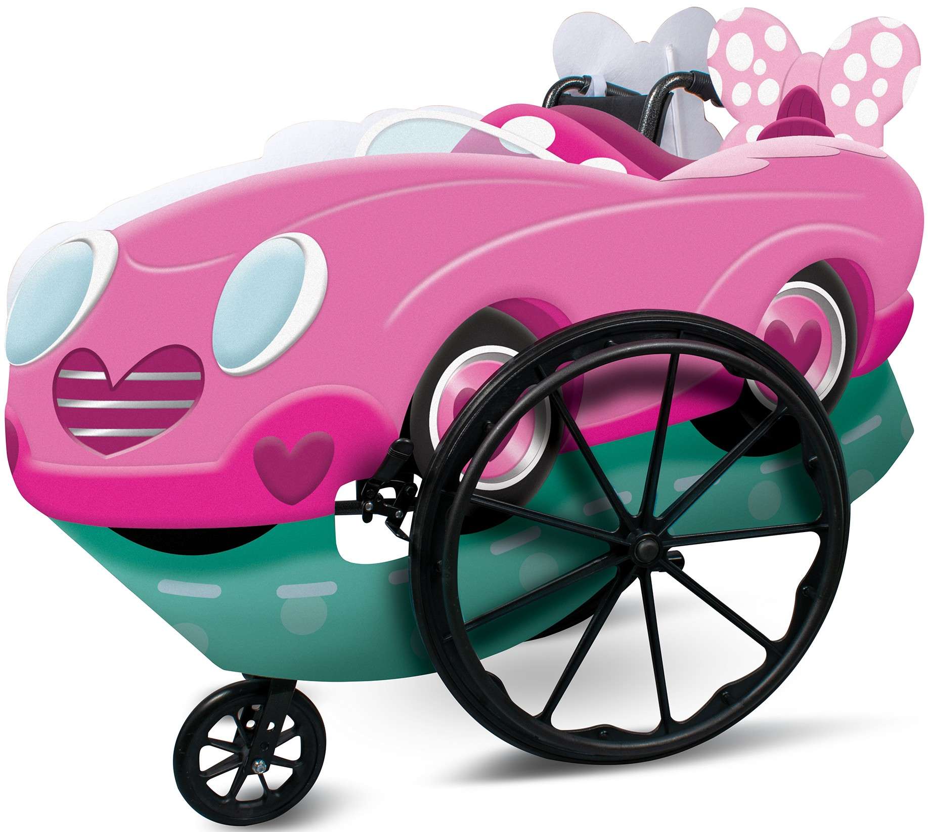 Strj karnawaowy Disney pojazd Myszka Minnie na wzek inwalidzki