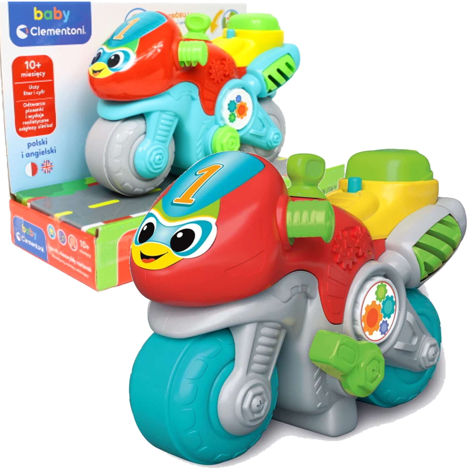 Igorek, niezwyky motorek Zabawka interaktywna, mwica, edukacyjna Baby Clementoni