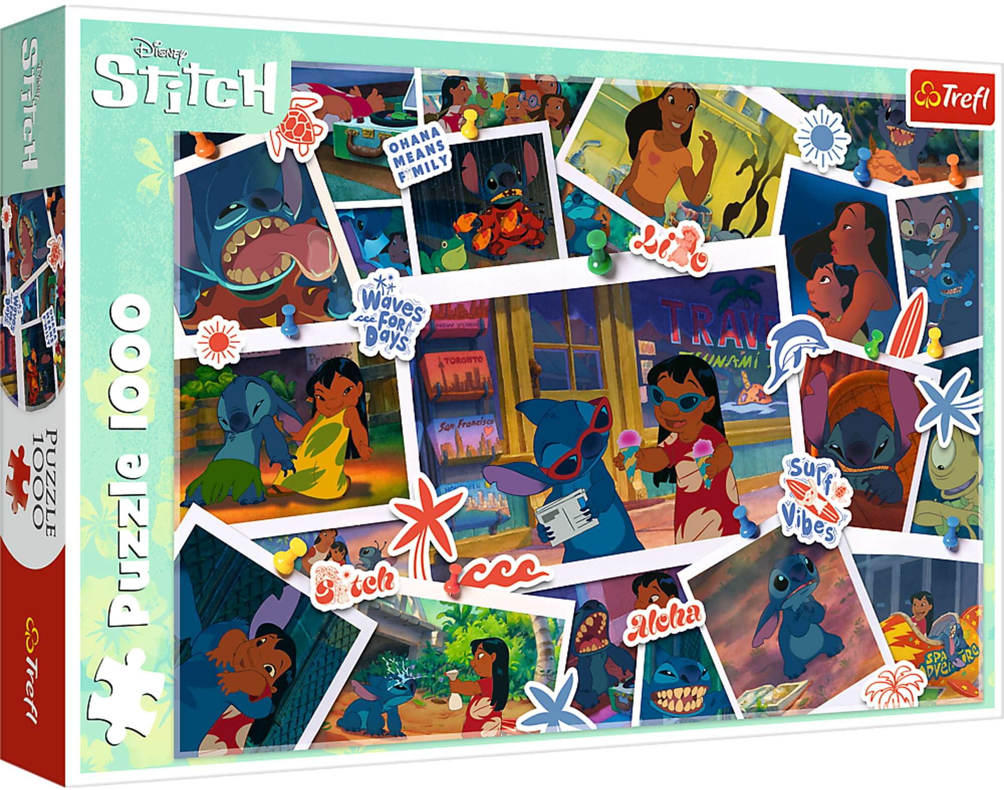 Puzzle 1000 Lilo&Stitch sodkie wspomnienia Trefl