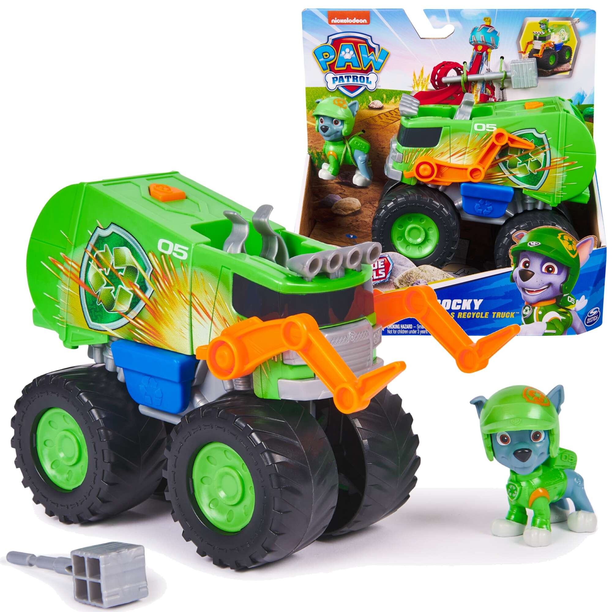 Psi Patrol Rescue Wheels mieciarka + figurka Rocky