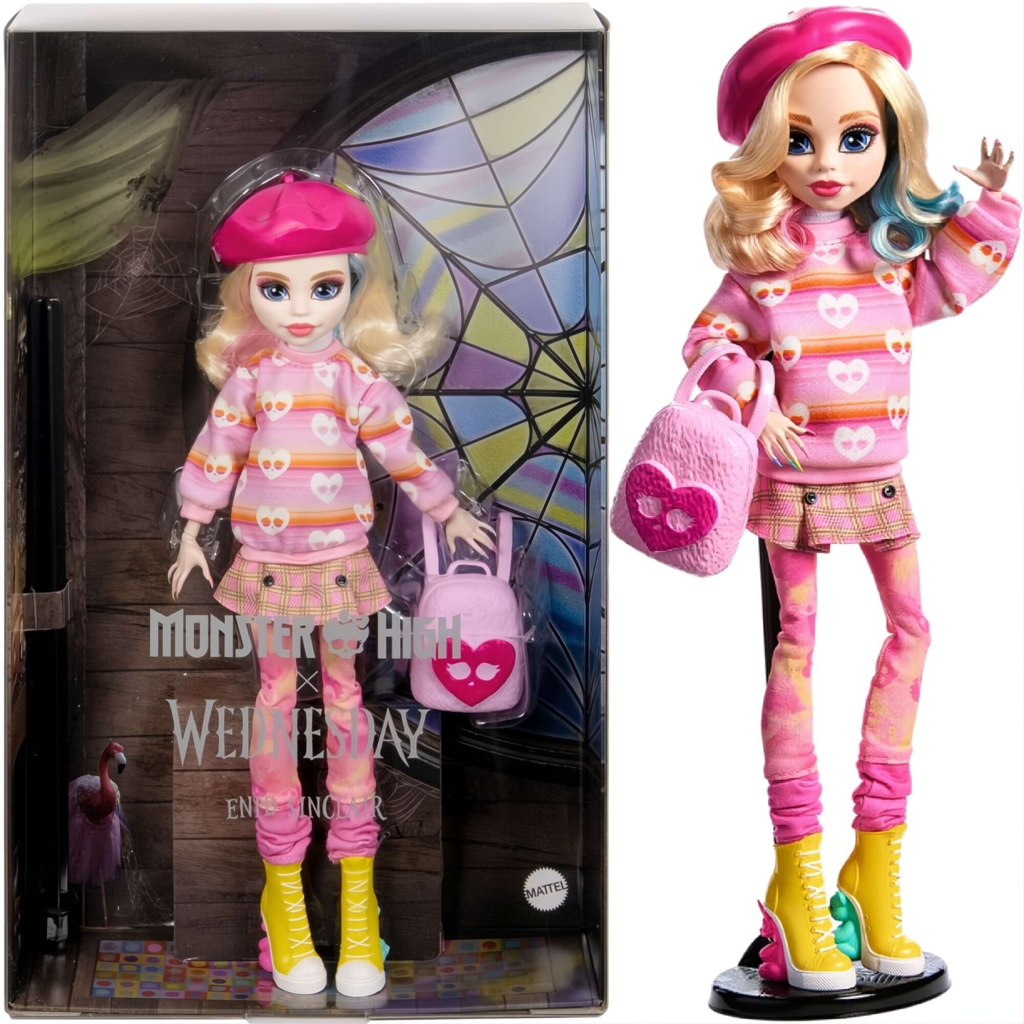 Monster High Wednesday Kolekcjonerska Lalka Enid Sinclair + akcesoria