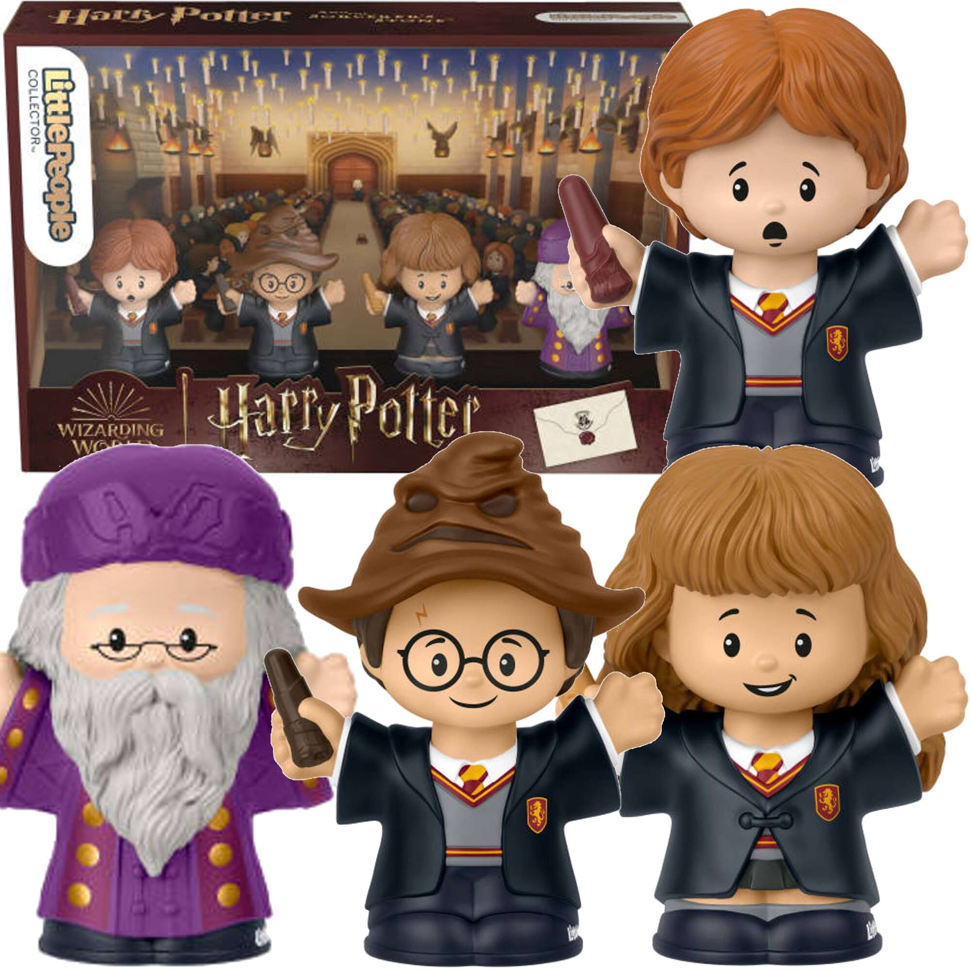 Harry Potter i Kamie Filozoficzny Zestaw 4 figurki kolekcjonerskie czarodzieje