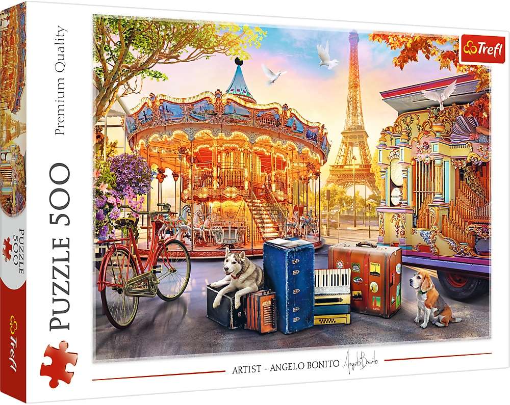 Puzzle 500 elementw Wakacje w Paryu