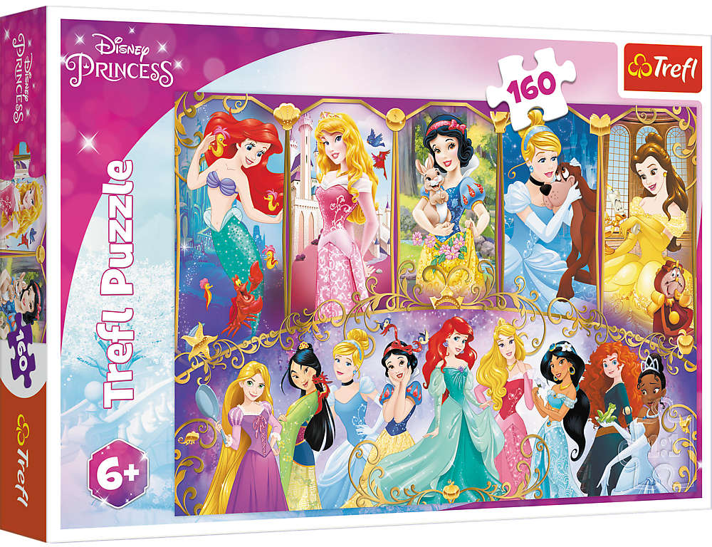 Puzzle Ksiniczki Disney Portrety ksiniczek 160 elementw Trefl