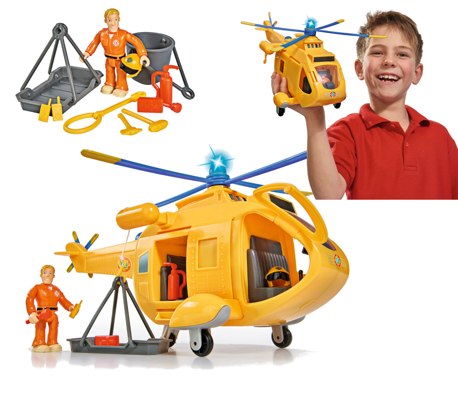 Simba Straak Sam Helikopter Wallaby II z figurk Sama