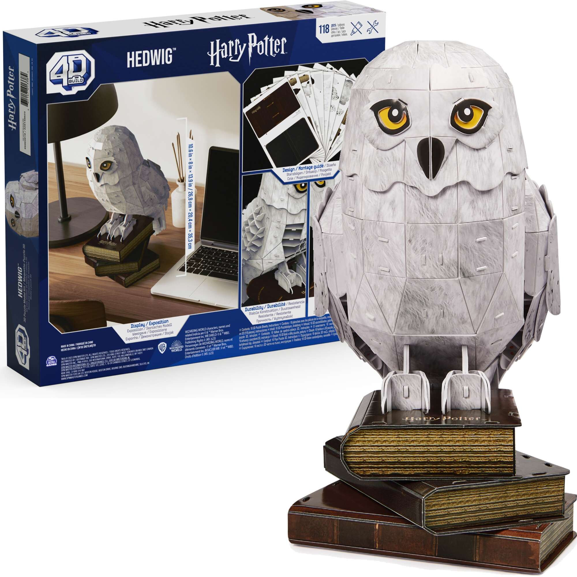 Puzzle 4D Build sowa Hedwiga model figurka 3D do zoenia