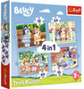 Puzzle Trefl 4w1 Bluey i Jego wiat 3+