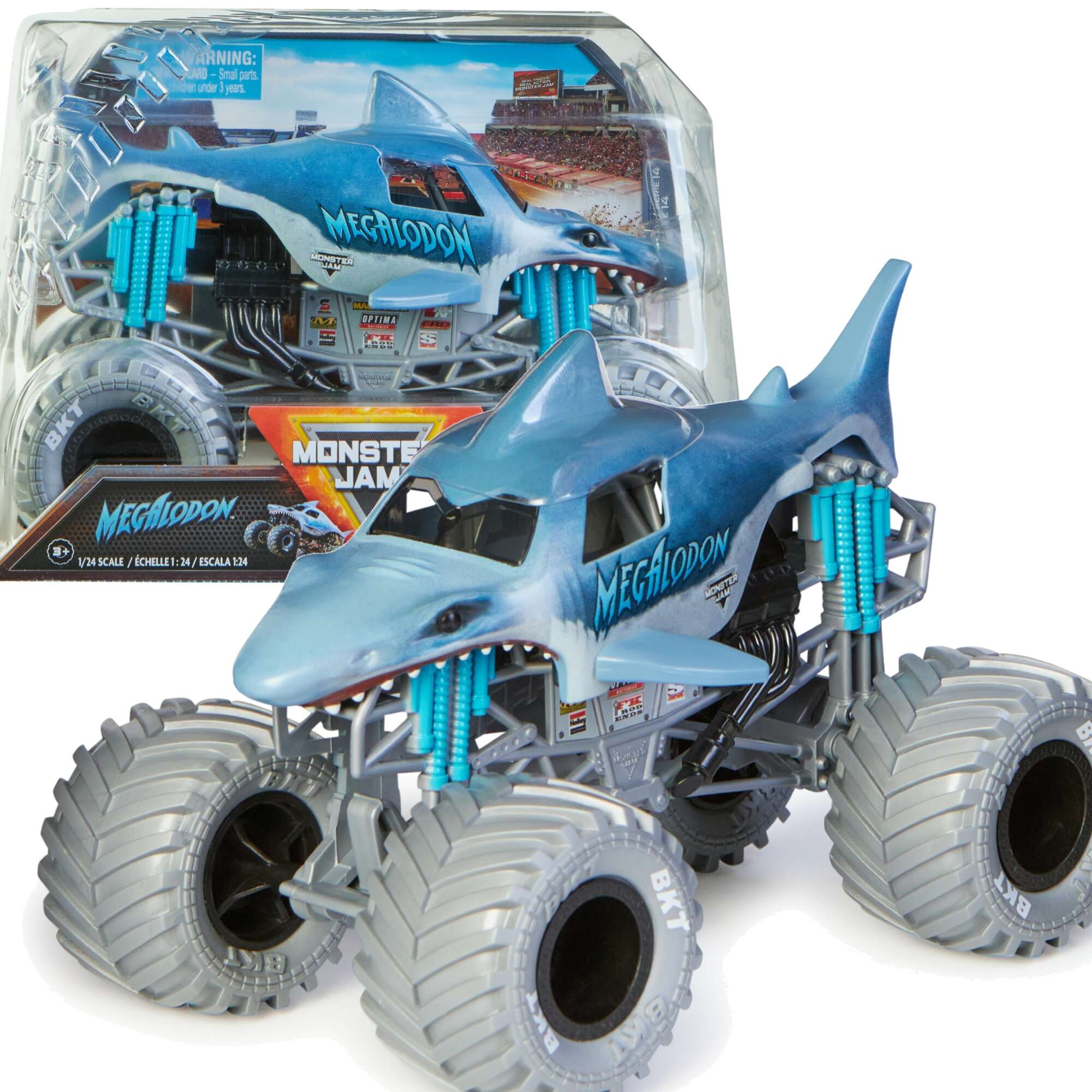 Monster Jam Metalowy Pojazd 1:24 Megalodon