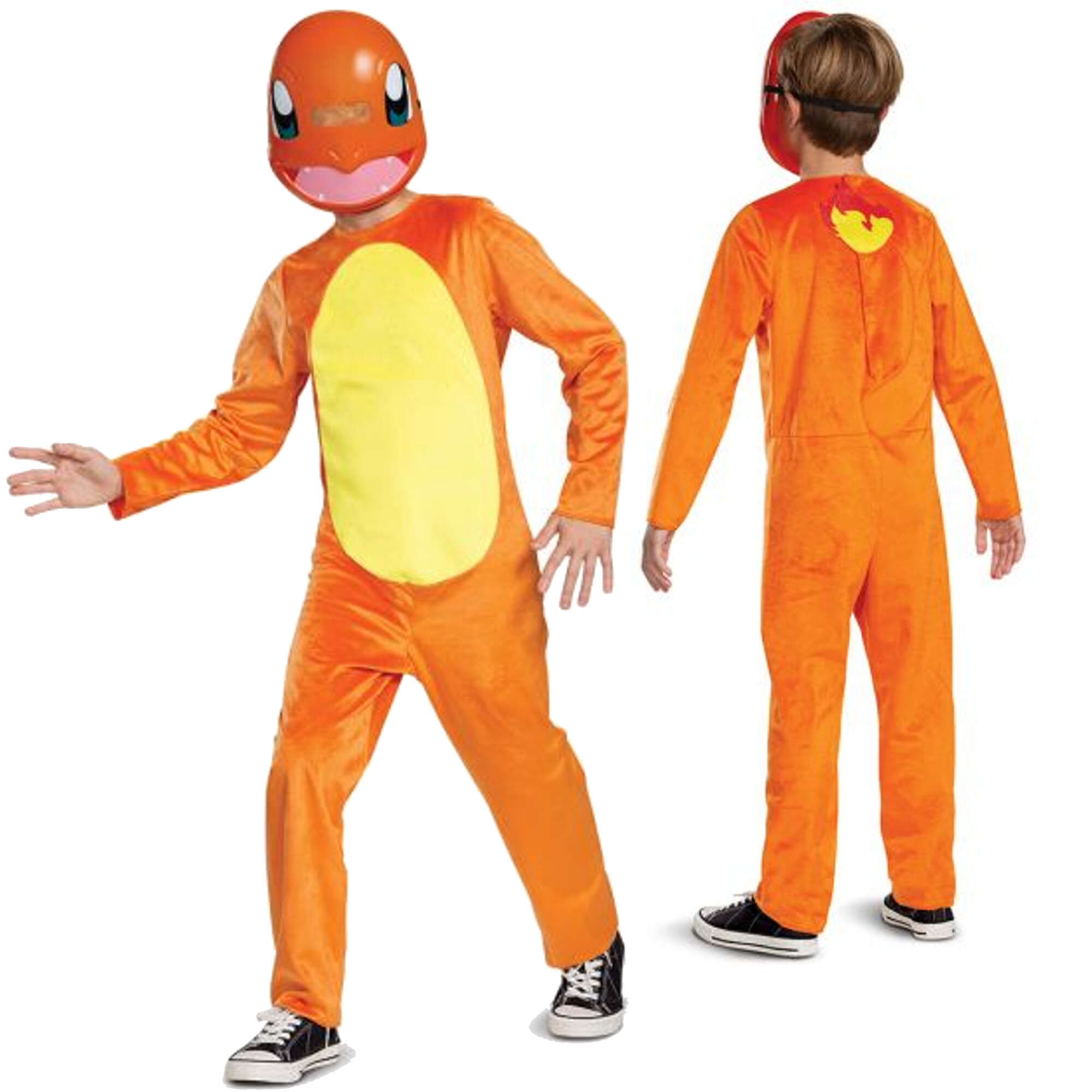 Strj karnawaowy Pokemon Charmander kostium pomaraczowe przebranie 109-126 cm (4-6 lat)