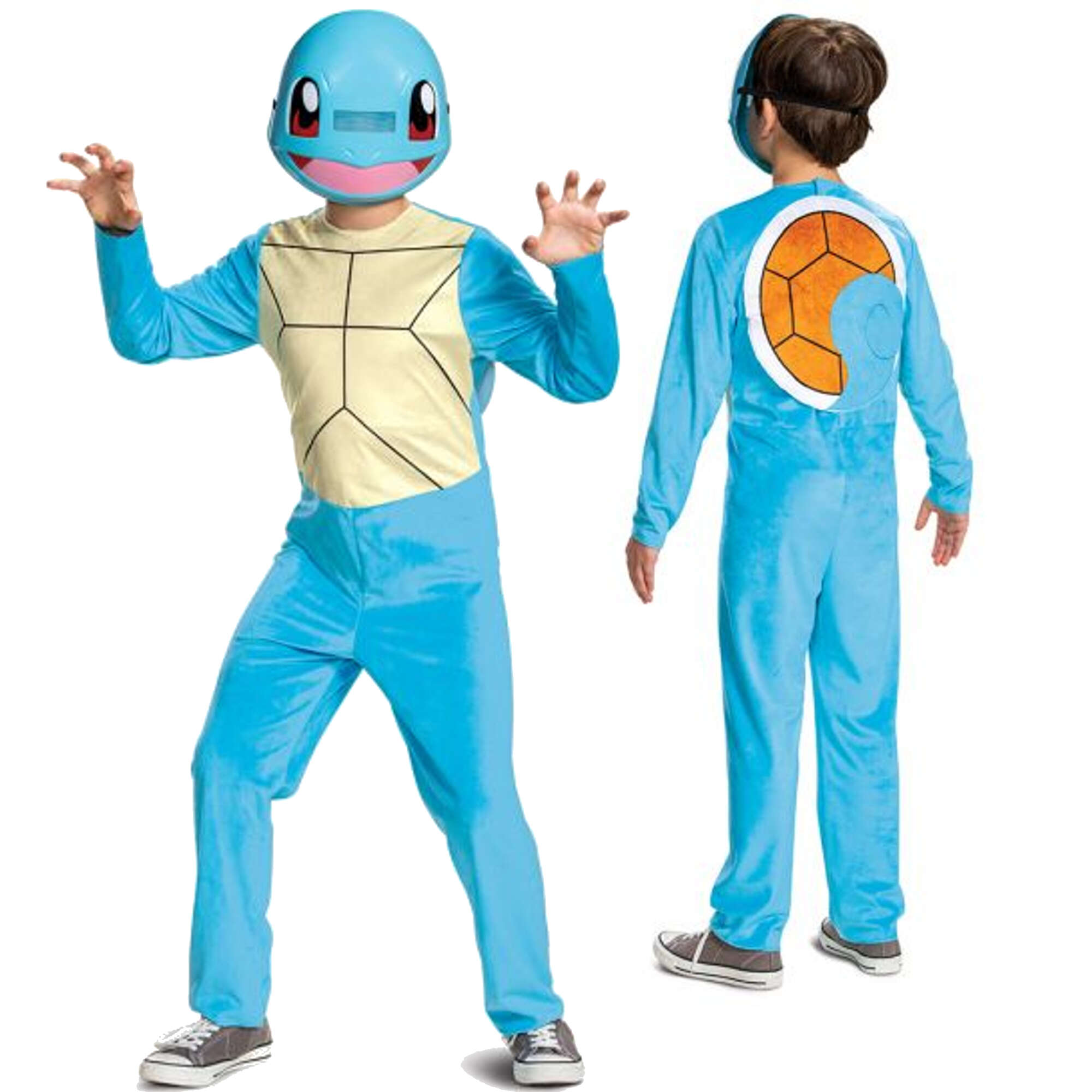 Strj karnawaowy Pokemon Squirtle kostium bkitne przebranie 109-126 cm (4-6 lat)