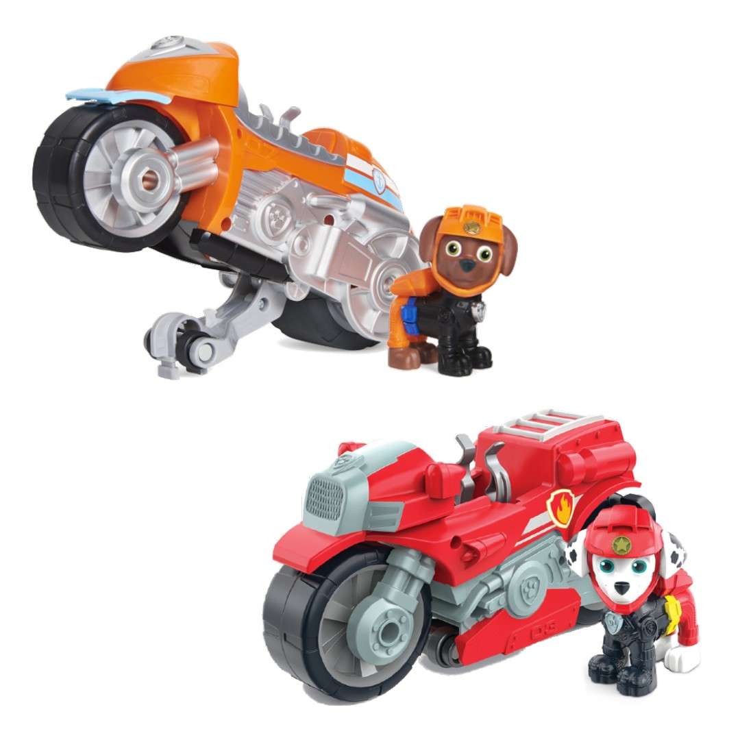 Psi Patrol Motopieski Marshall i Zuma figurka i motocykl motor pojazd deluxe Spin Master