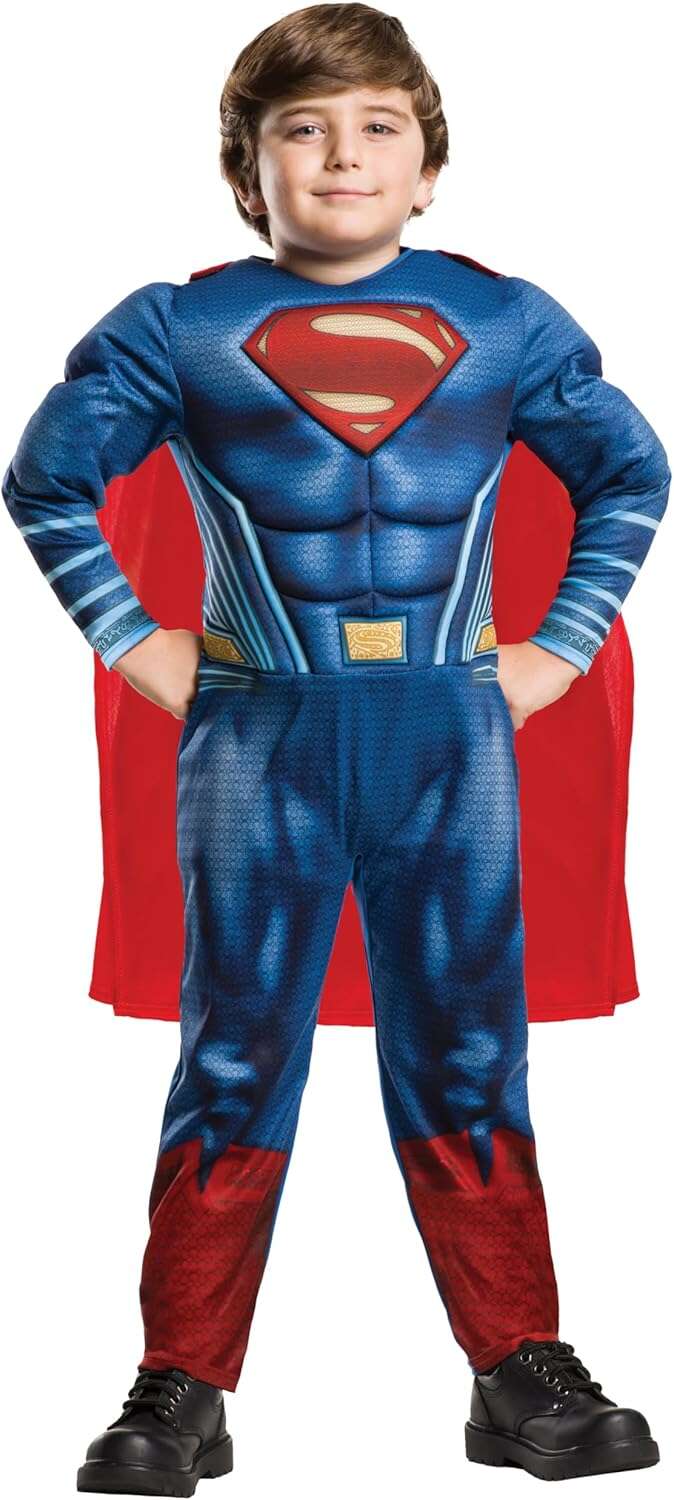 Strj karnawaowy DC Comics Liga Sprawiedliwych Superman Deluxe kostium czerwone przebranie 98-104 cm (3-4 lat)