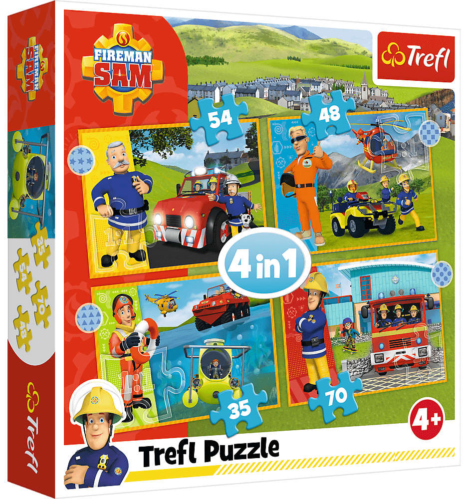 Trefl Puzzle 4w1 Odwany Straak Sam