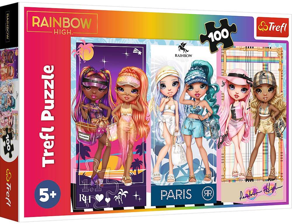 Puzzle 100 Rainbow High Tczowe Laleczki Trefl