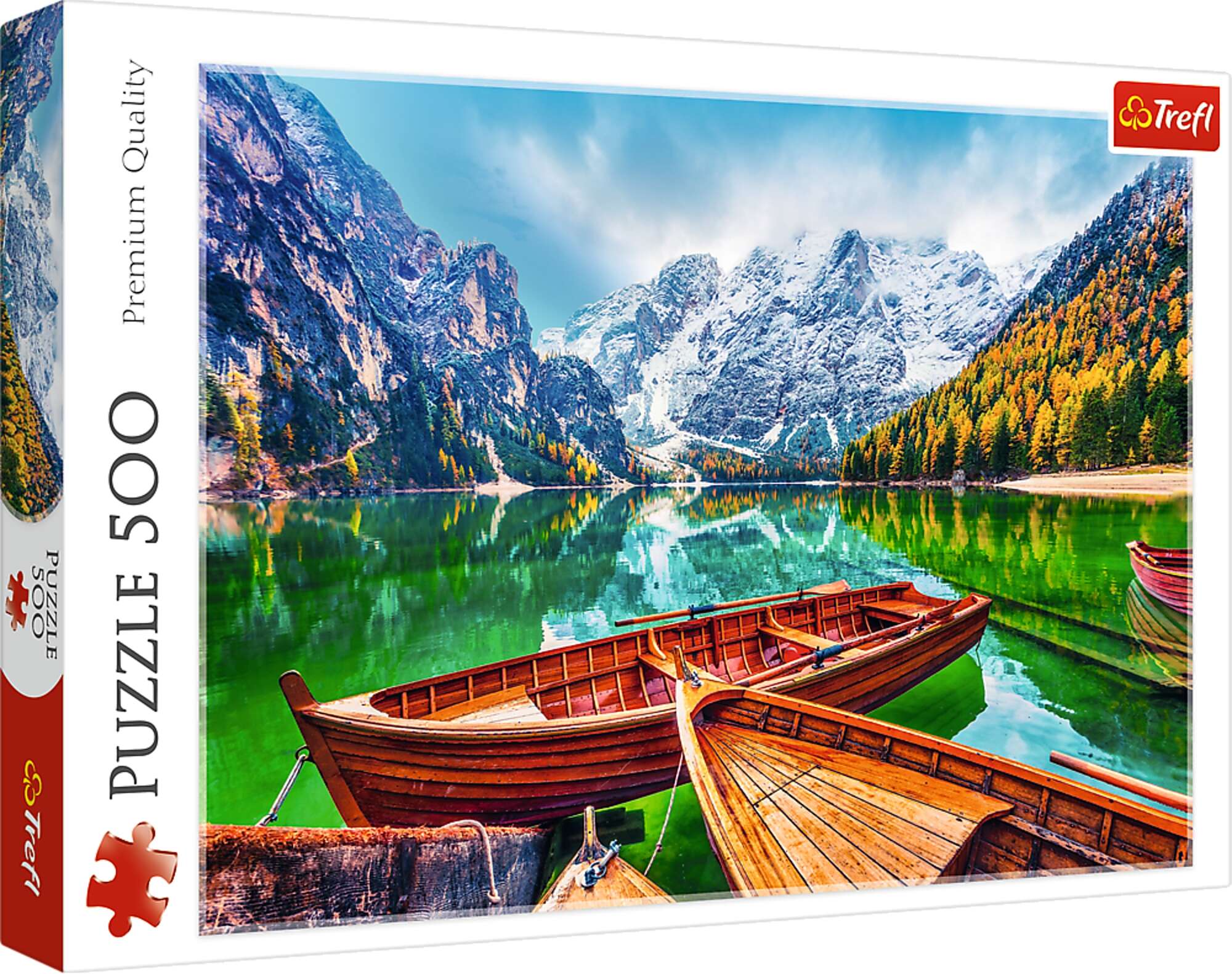 Puzzle 500 Jezioro Braies We Woszech Trefl Premium Quality