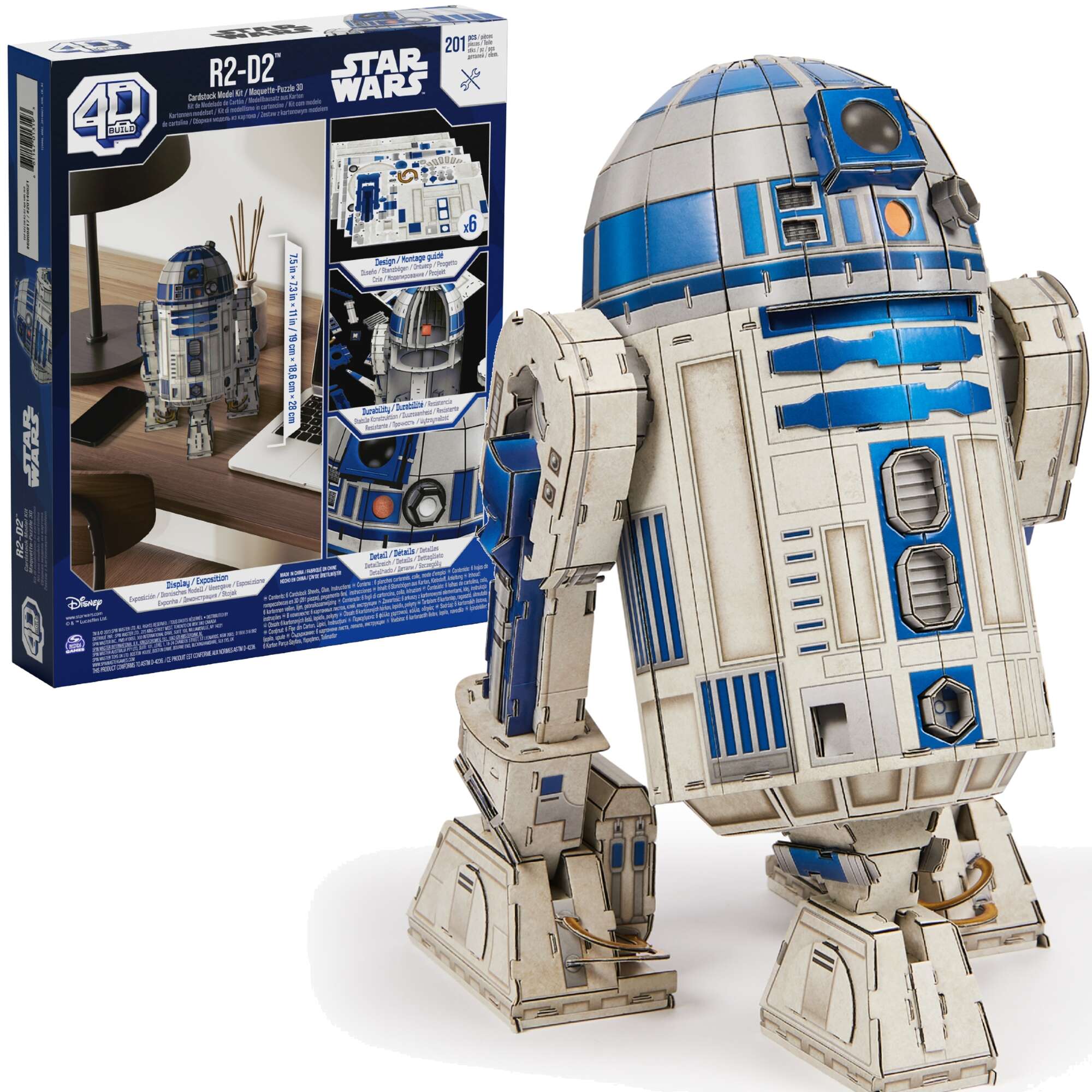 Puzzle 4D Build Star Wars Gwiezdne Wojny R2-D2 model figurka 4D do zoenia