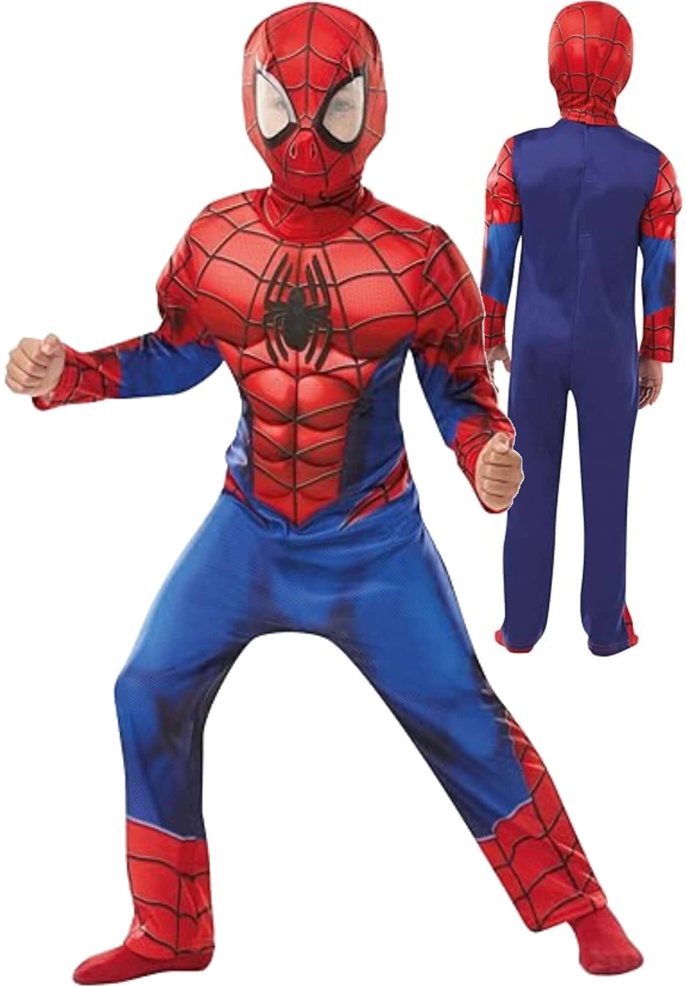 Strj karnawaowy Marvel Spiderman kostium czerwone przebranie M 110-116 cm (5-6 lat)