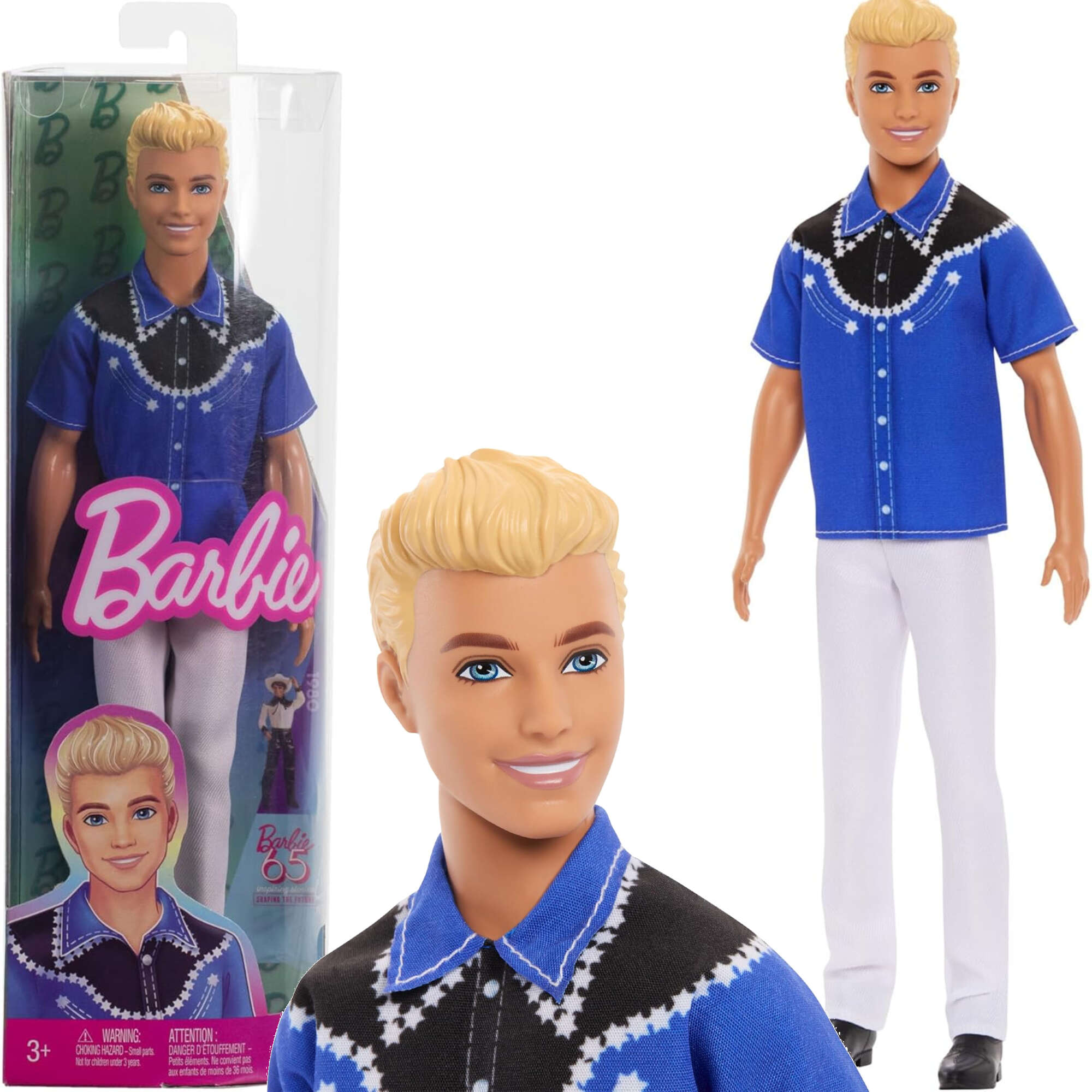 Barbie Lalka Stylowy Ken blond w stylu Western