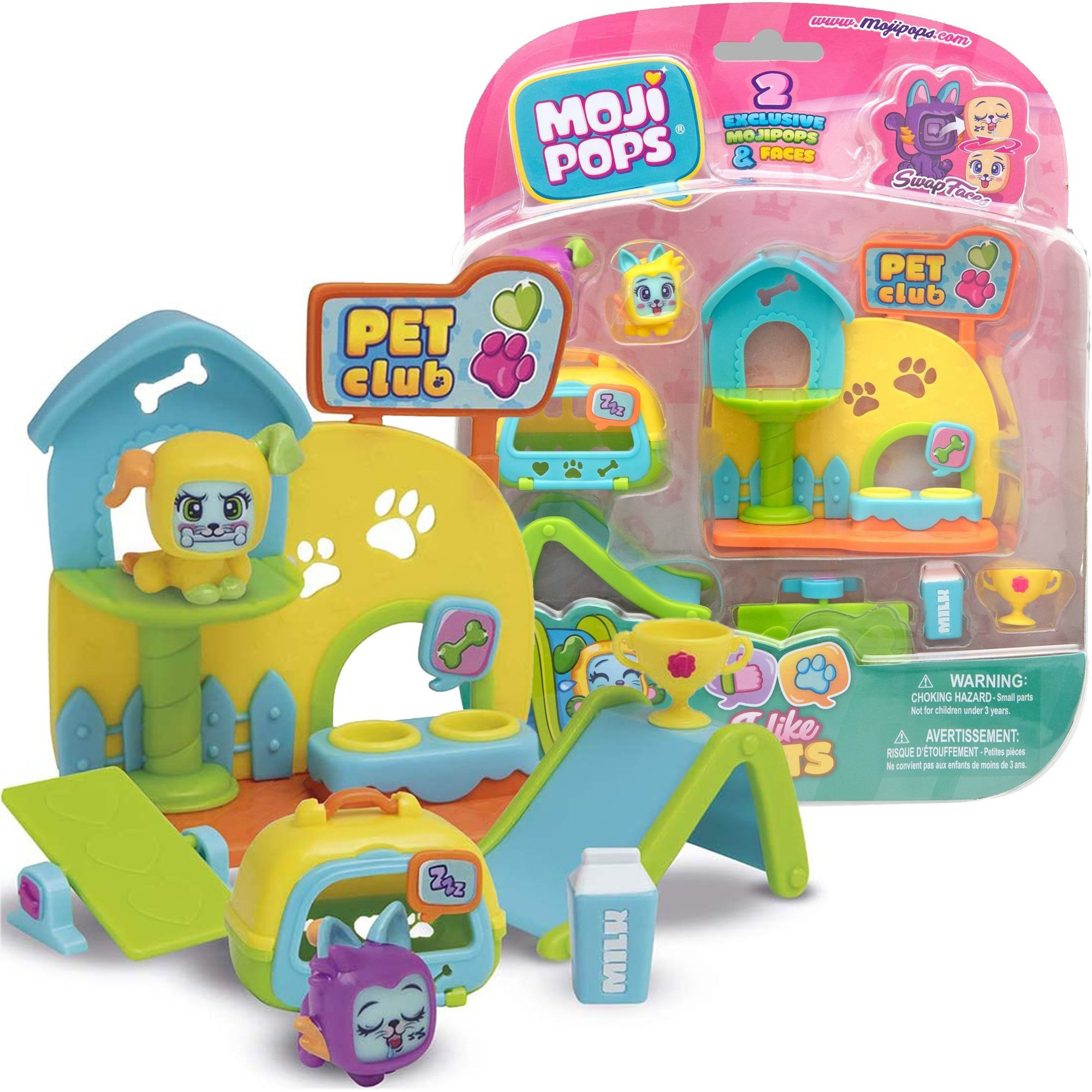 MagicBox Moji Pops seria 1 Zestaw dla zwierzaczkw + 2 figurki