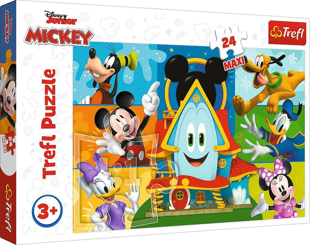 Puzzle Maxi 24 elementy Myszka Miki i przyjaciele