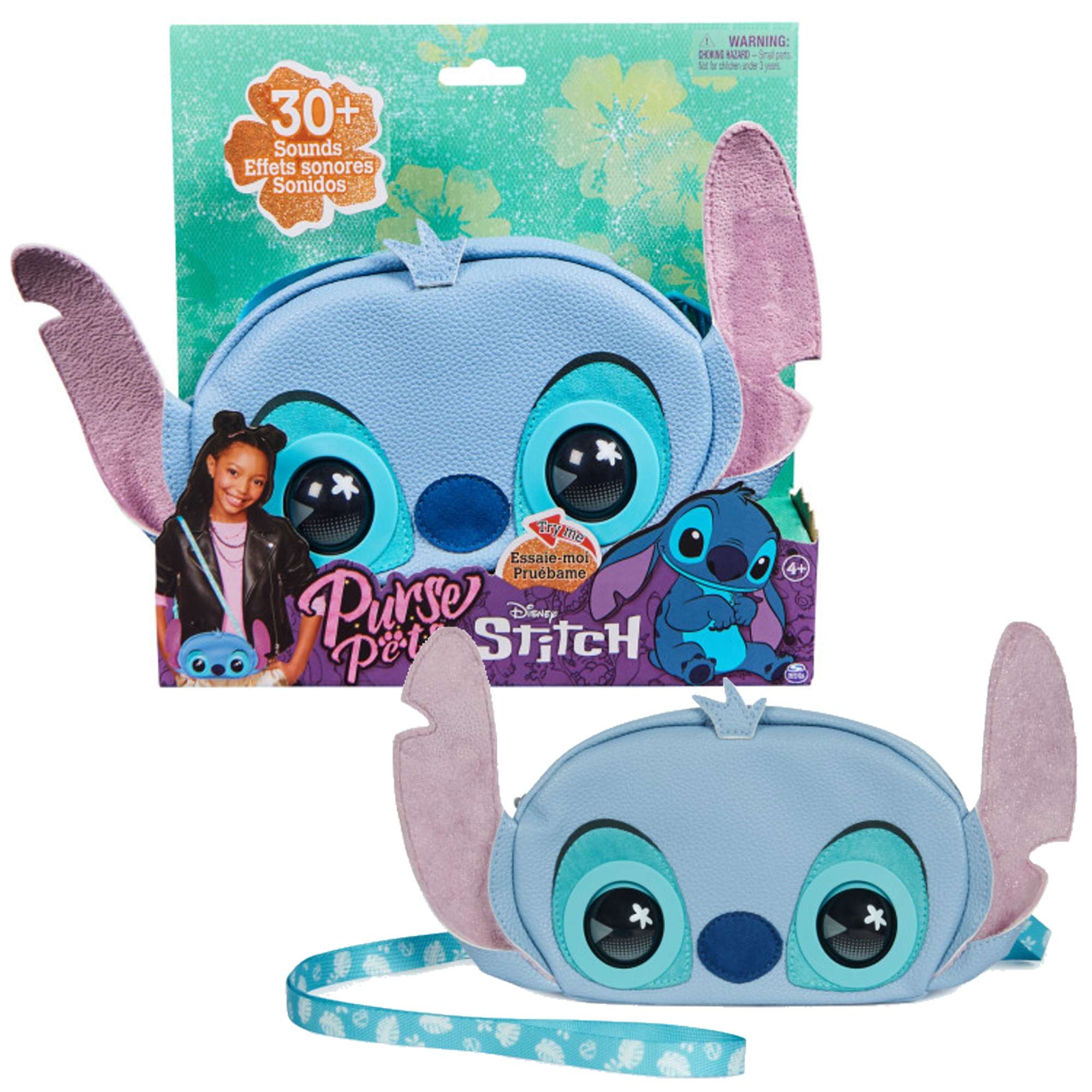 Purse Pets Disney Lilo i Stitch Niebieska Interaktywna Torebka z ruchomymi oczami + Dwik 5+ Spin Master