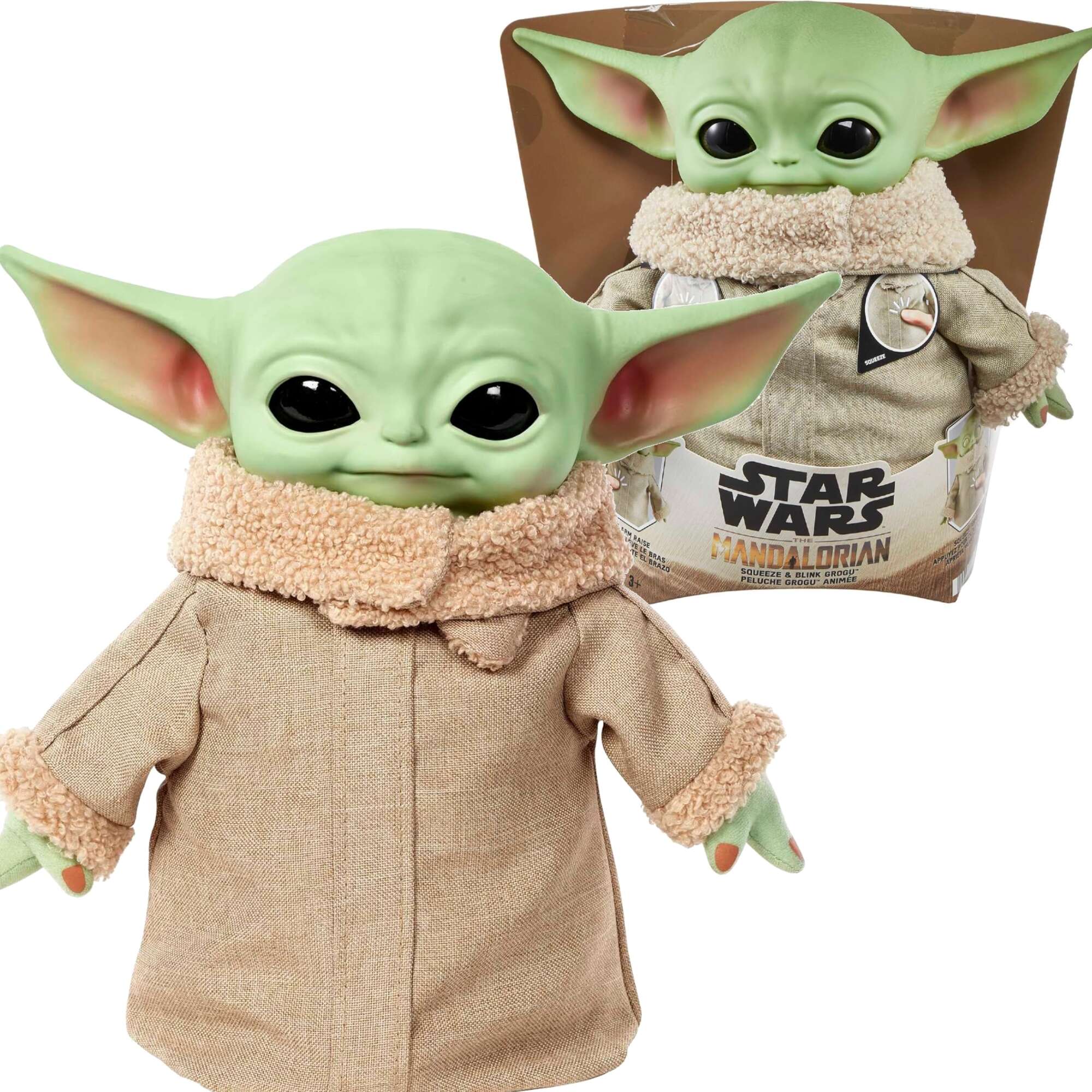 Disney Mandalorian Star Wars Interaktywna maskotka Baby Yoda Grogu