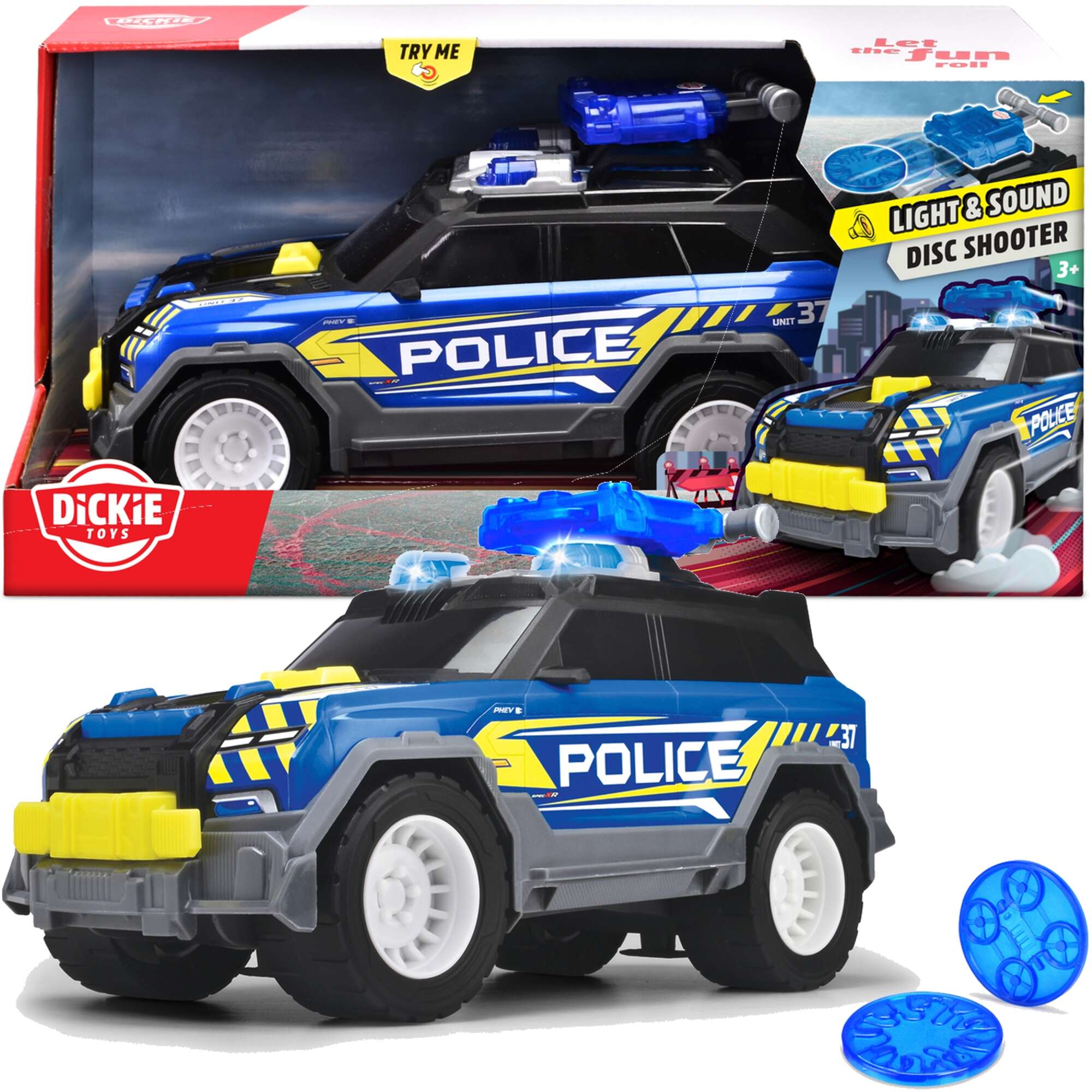 Policja Interaktywny samochd policyjny Police SUV 30cm wiato Dwik