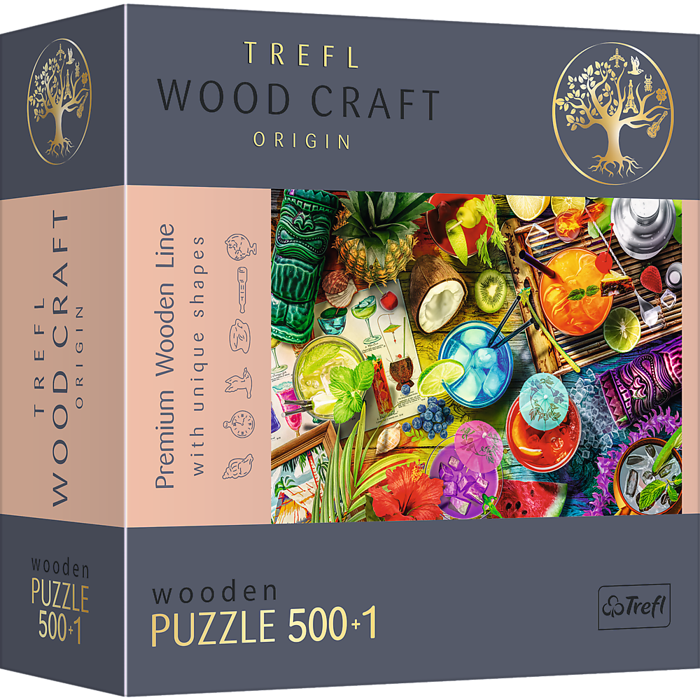 Trefl Puzzle drewniane Kolorowe koktajle 500 elementw