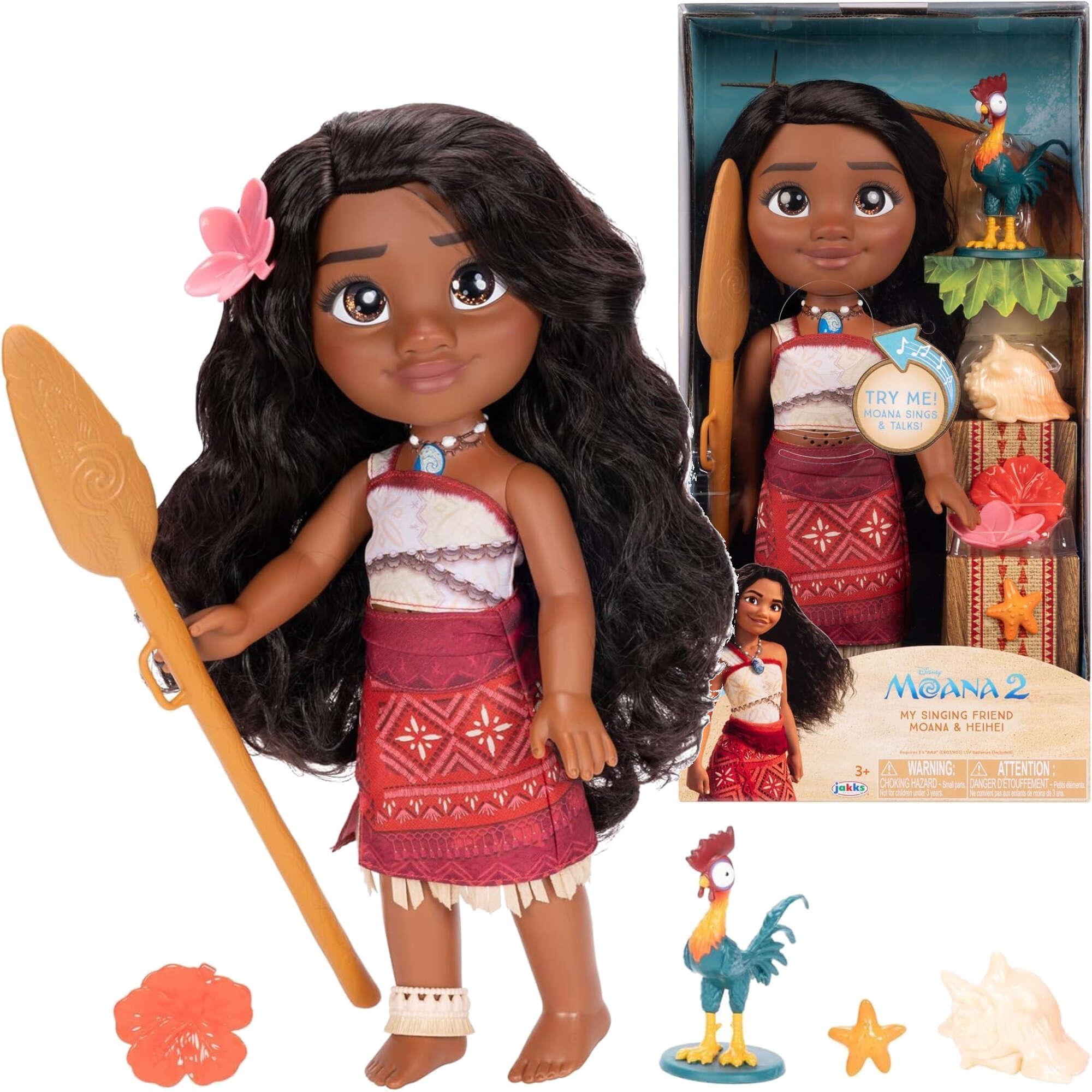 Disney Interaktywna lalka piewajca Vaiana 2 Moana 2 35 cm oraz akcesoria