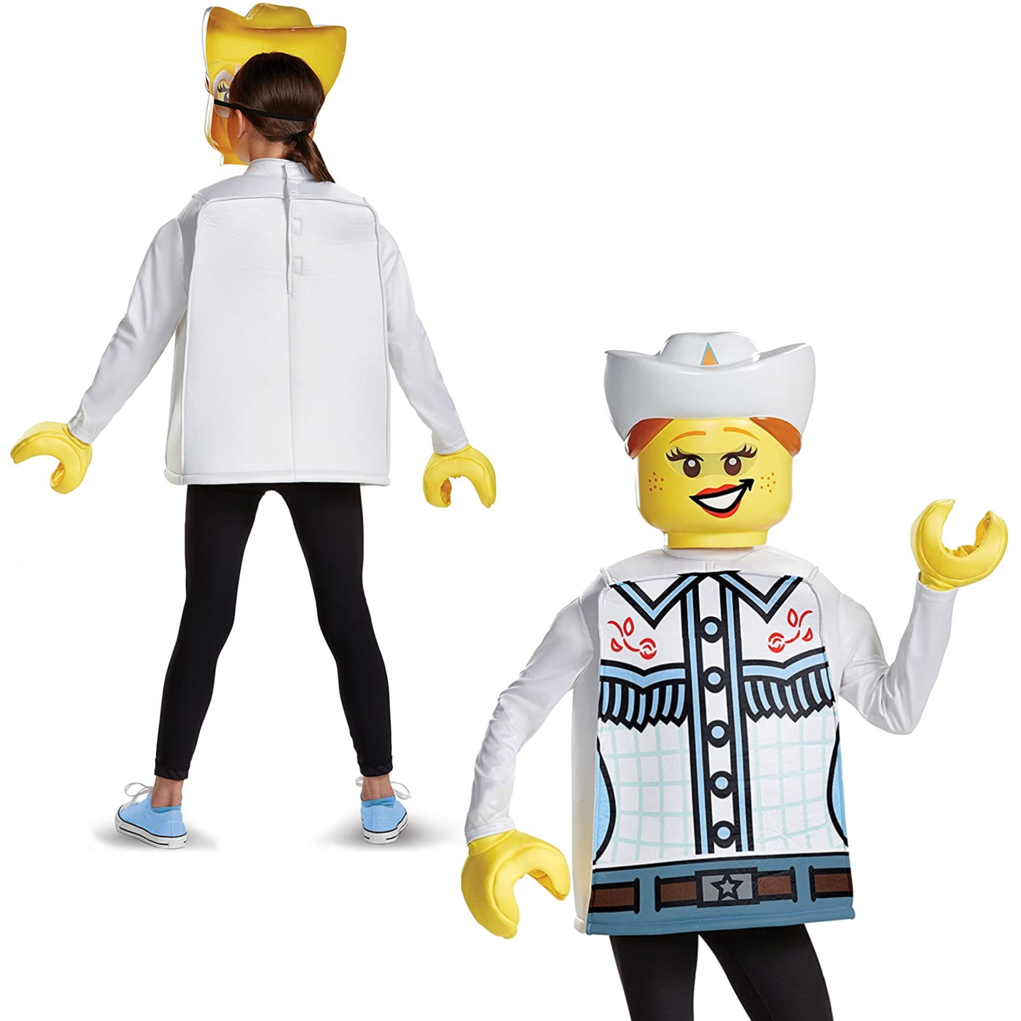 Strj Karnawaowy Lego dla dziewczynki Kowbojka kostium przebranie 110-122 cm